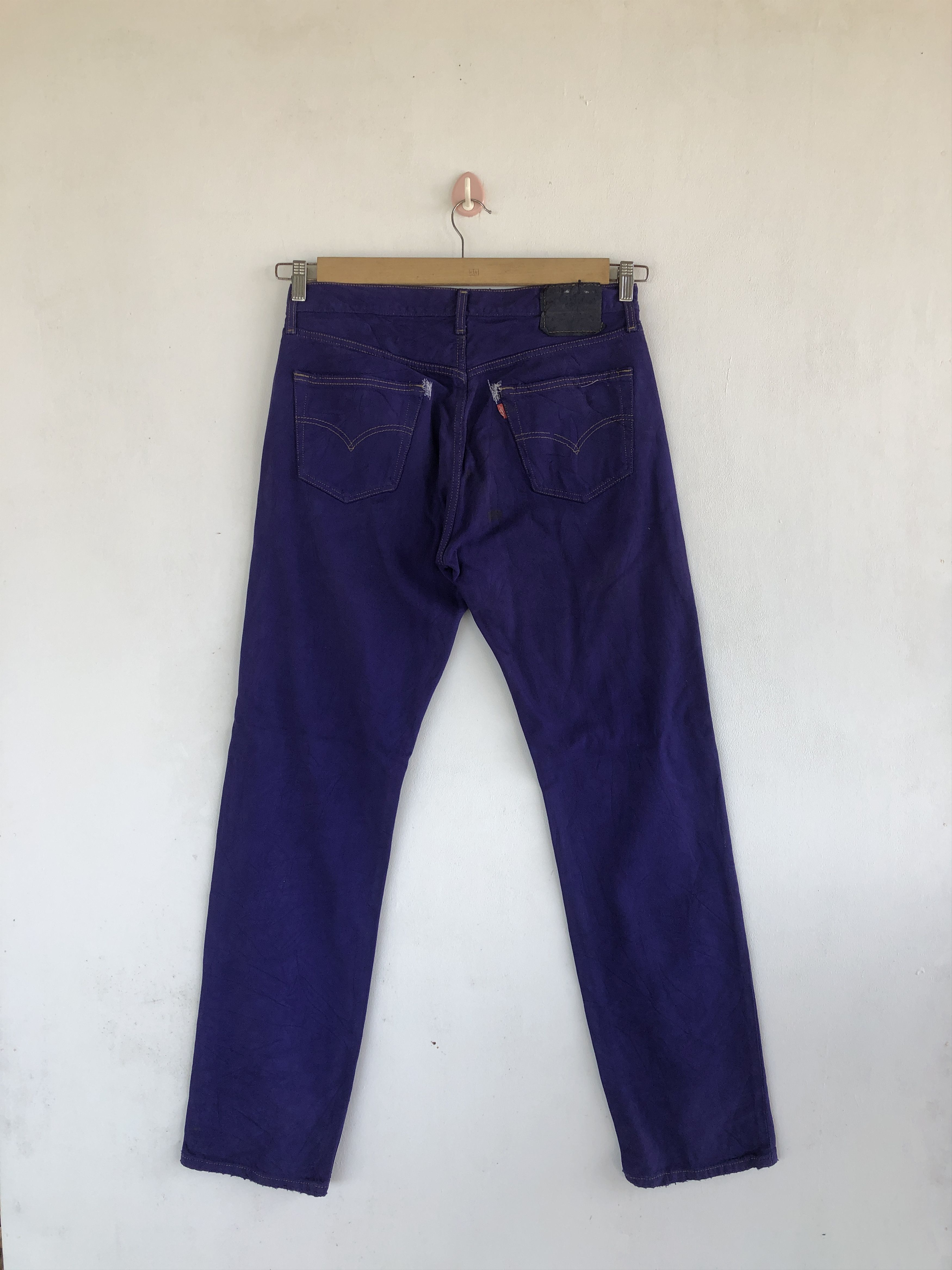 Levi's Vintage Levis 501 Distressed Jeans Purple Levi's 501 Denim Size US 32 / EU 48 - 2 Thumbnail