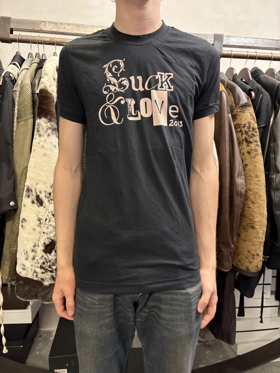Dolce & Gabbana FW2013 Dolce & Gabbana Fuck Love Black T-Shirt Size S / US 4 / IT 40 - 3 Thumbnail