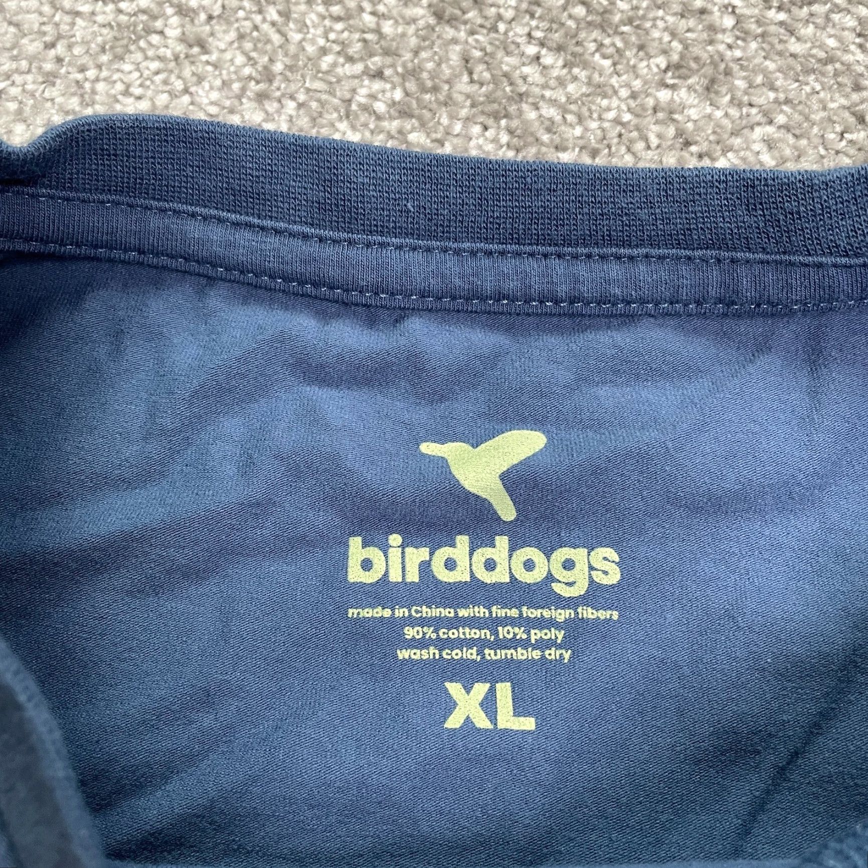 Vintage Birddogs T-Shirt Mens XL Blue Crew Neck Short Sleeve Cotton Crew Neck Casual Tee Size US XL / EU 56 / 4 - 5 Thumbnail