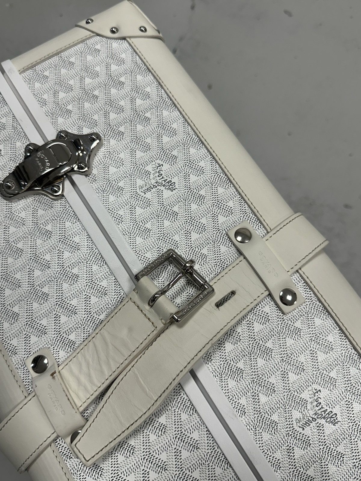 Goyard Goyard Bourget PM Trolley Suitcase White 23L Size ONE SIZE - 17 Thumbnail