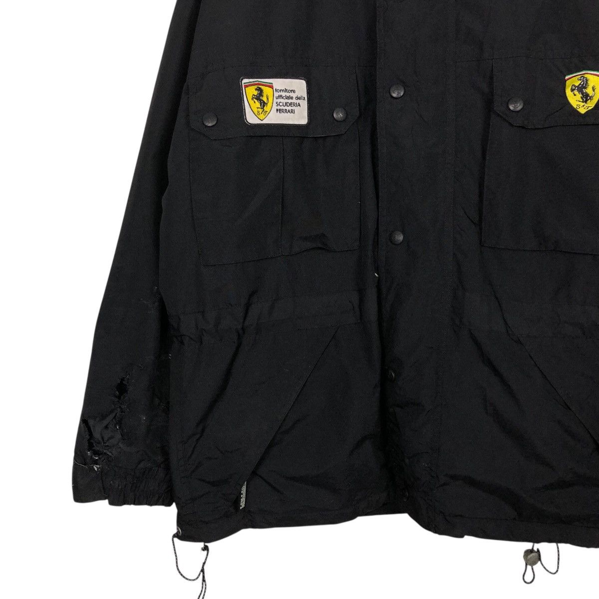 Japanese Brand 📌Vintage Zipper Jacket Racing Wear Ferrari Distressed Wear Size US S / EU 44-46 / 1 - 5 Thumbnail