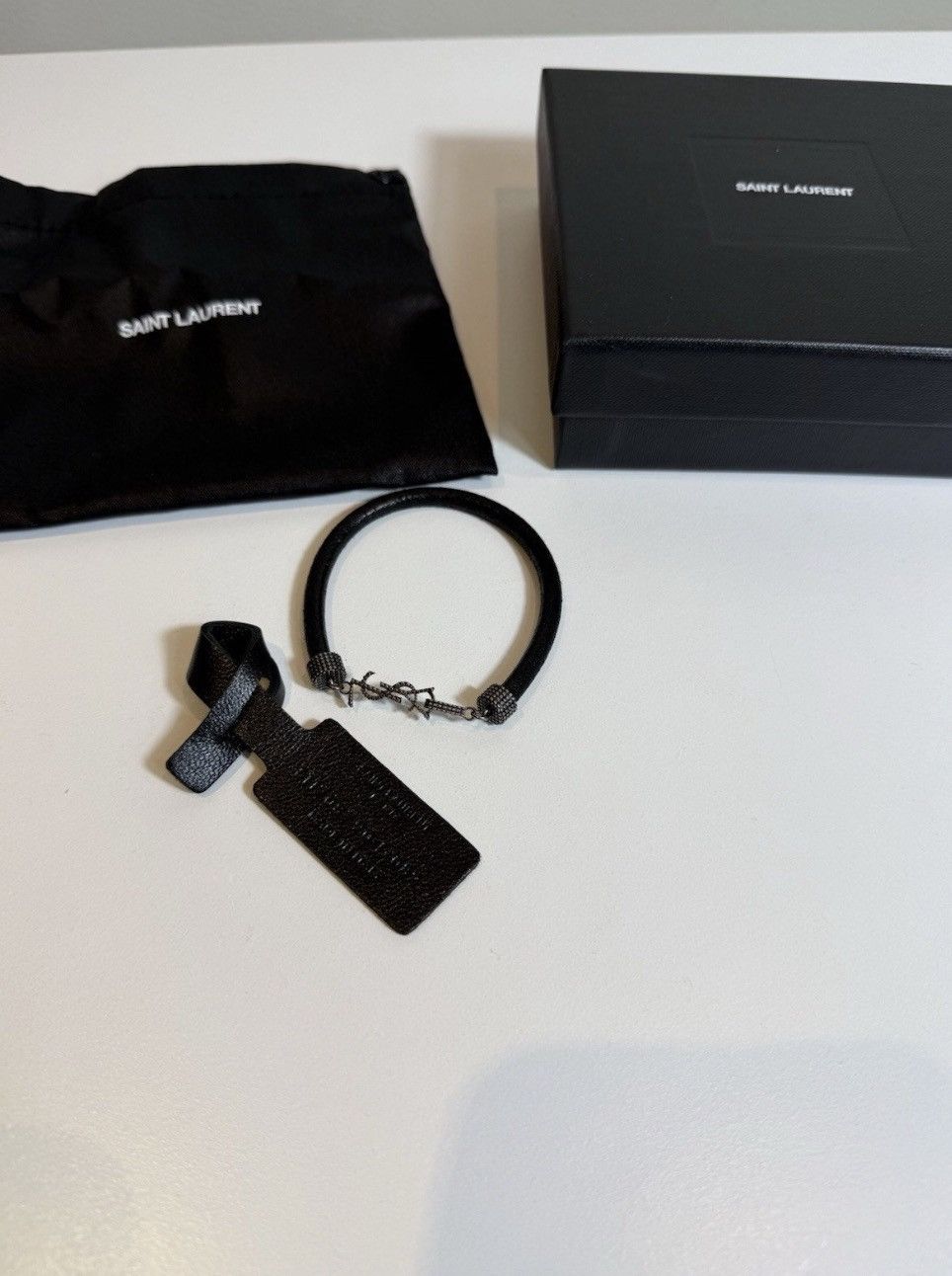 Yves Saint Laurent Opium Saint Laurent Leather Bracelet Size ONE SIZE - 1 Thumbnail