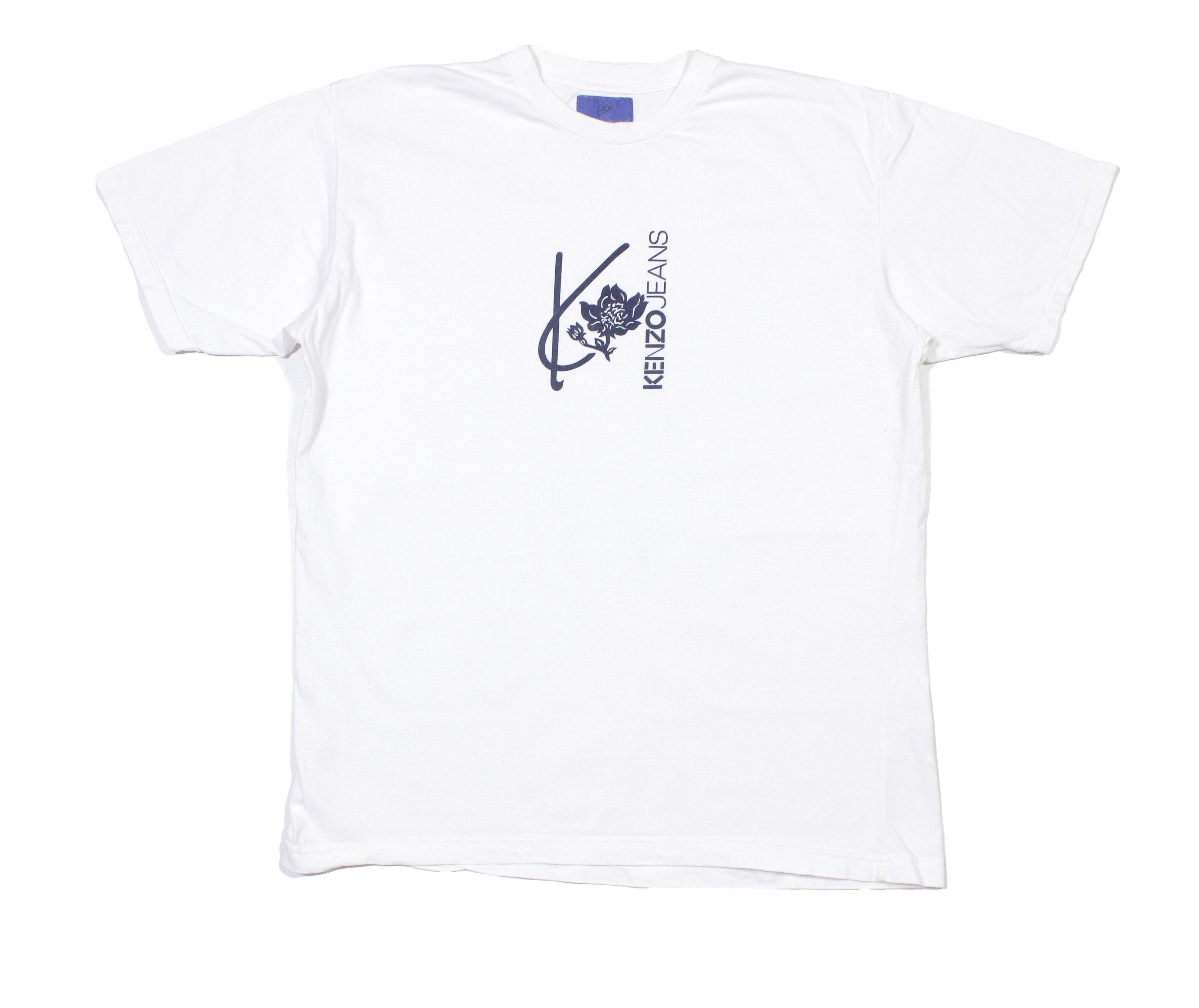 Kenzo 90S Big Logo T-Shirt Vintage Size US L / EU 52-54 / 3 - 1 Thumbnail