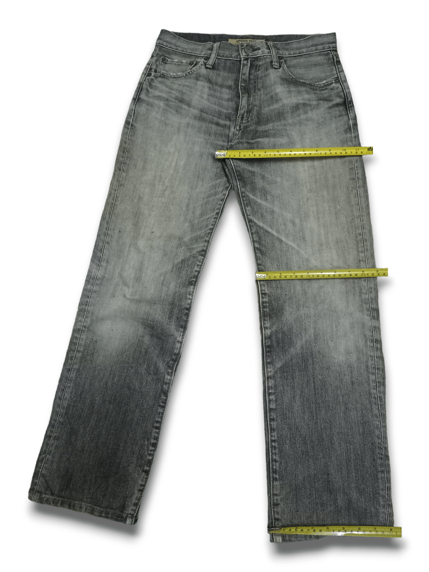 Japanese Brand × Uniqlo S002 Vintage Japanese Uniqlo Grey Loose Jeans 30x28 Size US 30 / EU 46 - 11 Thumbnail