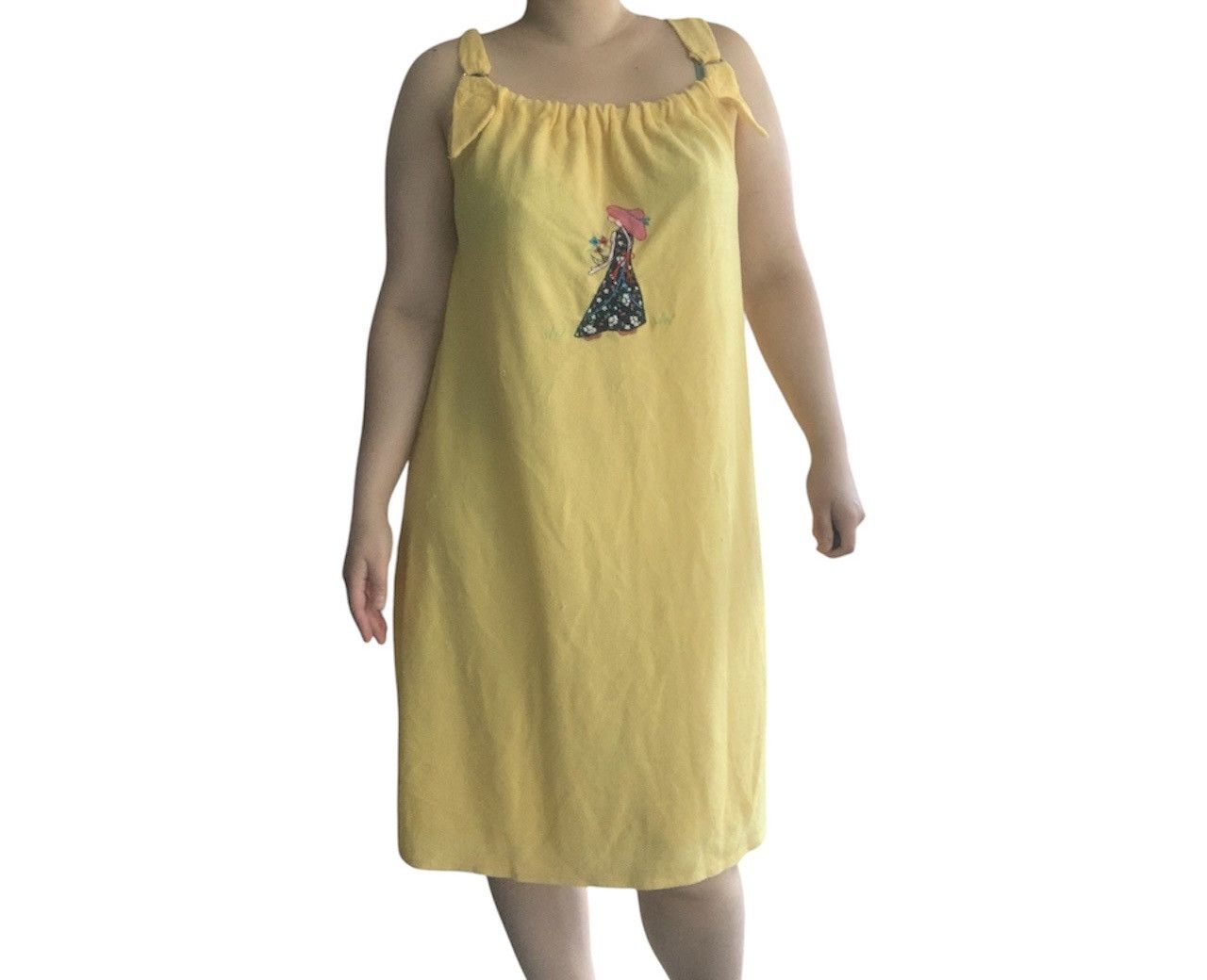 Vintage Vintage 80s Terrycloth Organic Cotton Dress S/M Size M / US 6-8 / IT 42-44 - 1 Thumbnail