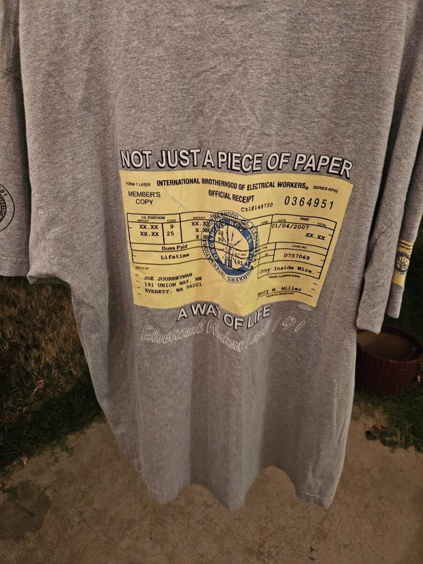 Other Electrical Union Vintage Graphic Pocket Bayside Tee Size US XXL / EU 58 / 5 - 2 Thumbnail
