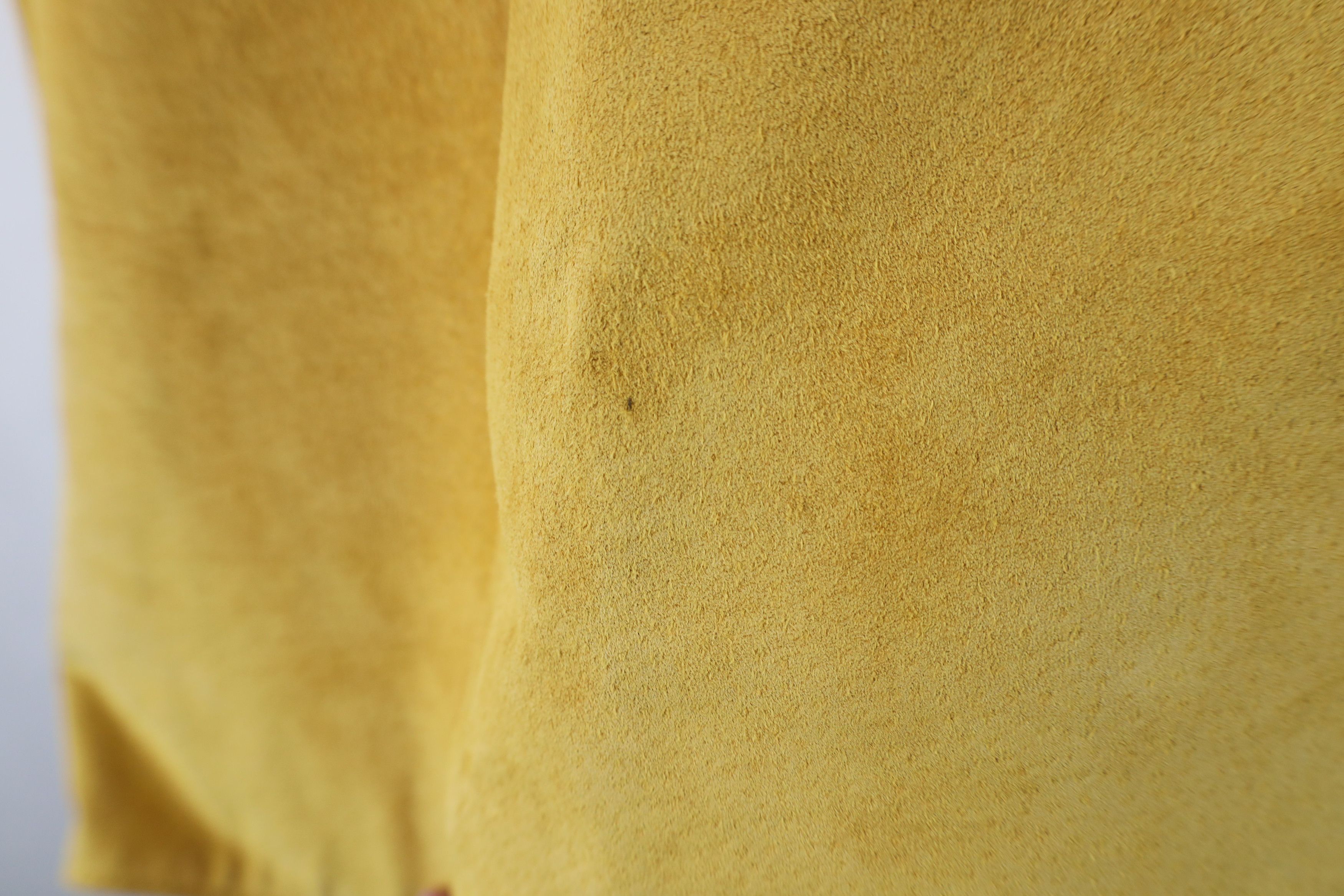 Vintage Vintage 90s Rockabilly Suede Leather Western Jacket Yellow Size L / US 10 / IT 46 - 10 Thumbnail