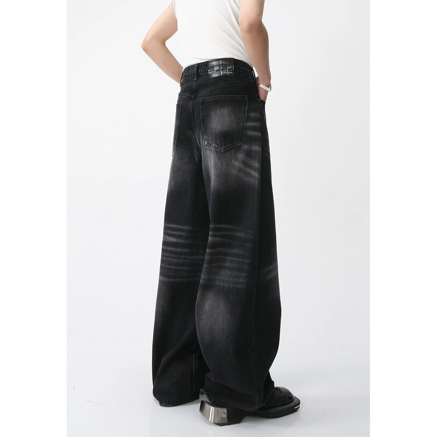 Jean Men's straight loose whisker casual jeans Size US 32 / EU 48 - 3 Thumbnail