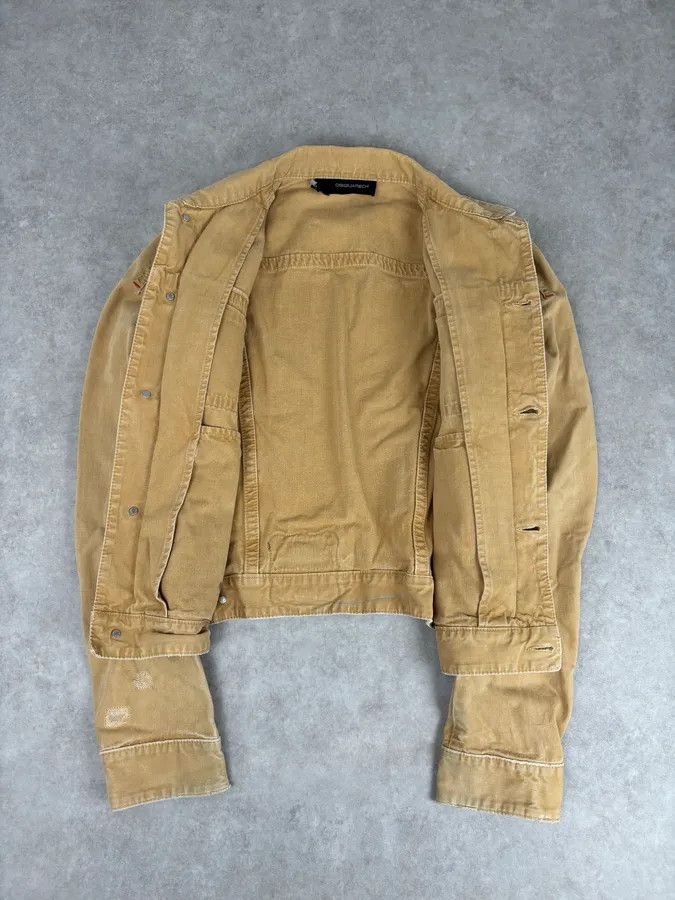 Dsquared2 SS2006 Dsquared2 Beige Trucker Jacket Size US M / EU 48-50 / 2 - 7 Thumbnail