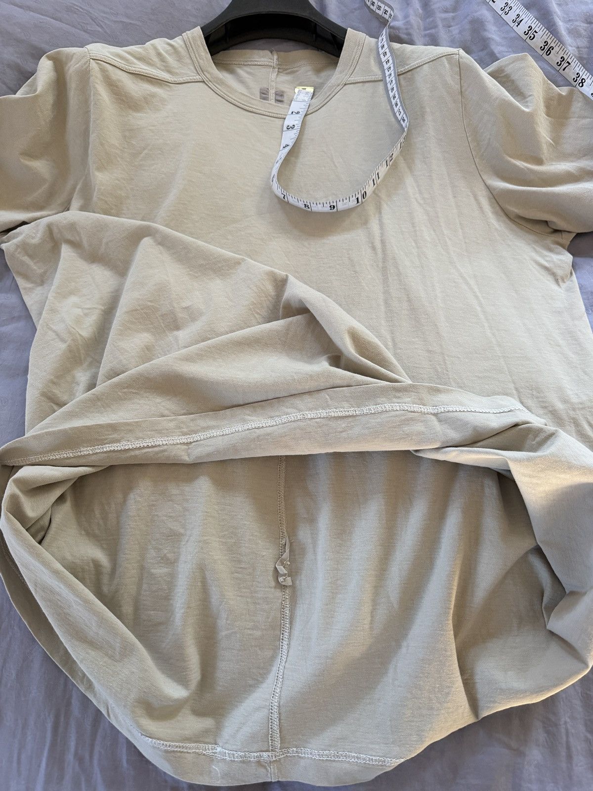 Rick Owens Level Tee - DUST Size US XXL / EU 58 / 5 - 9 Thumbnail