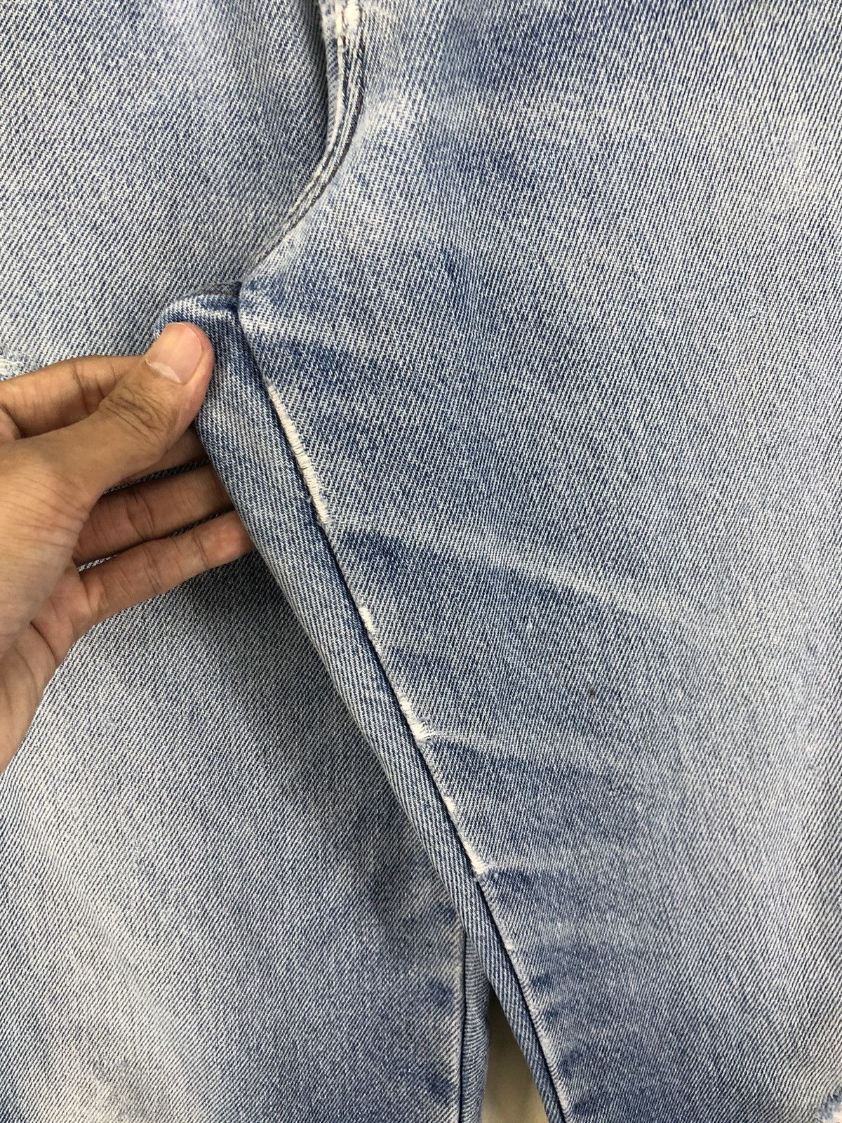 L.L. Bean Vintage L.L. Bean Lined Distressed Faded Blue Jeans Size US 31 - 9 Thumbnail