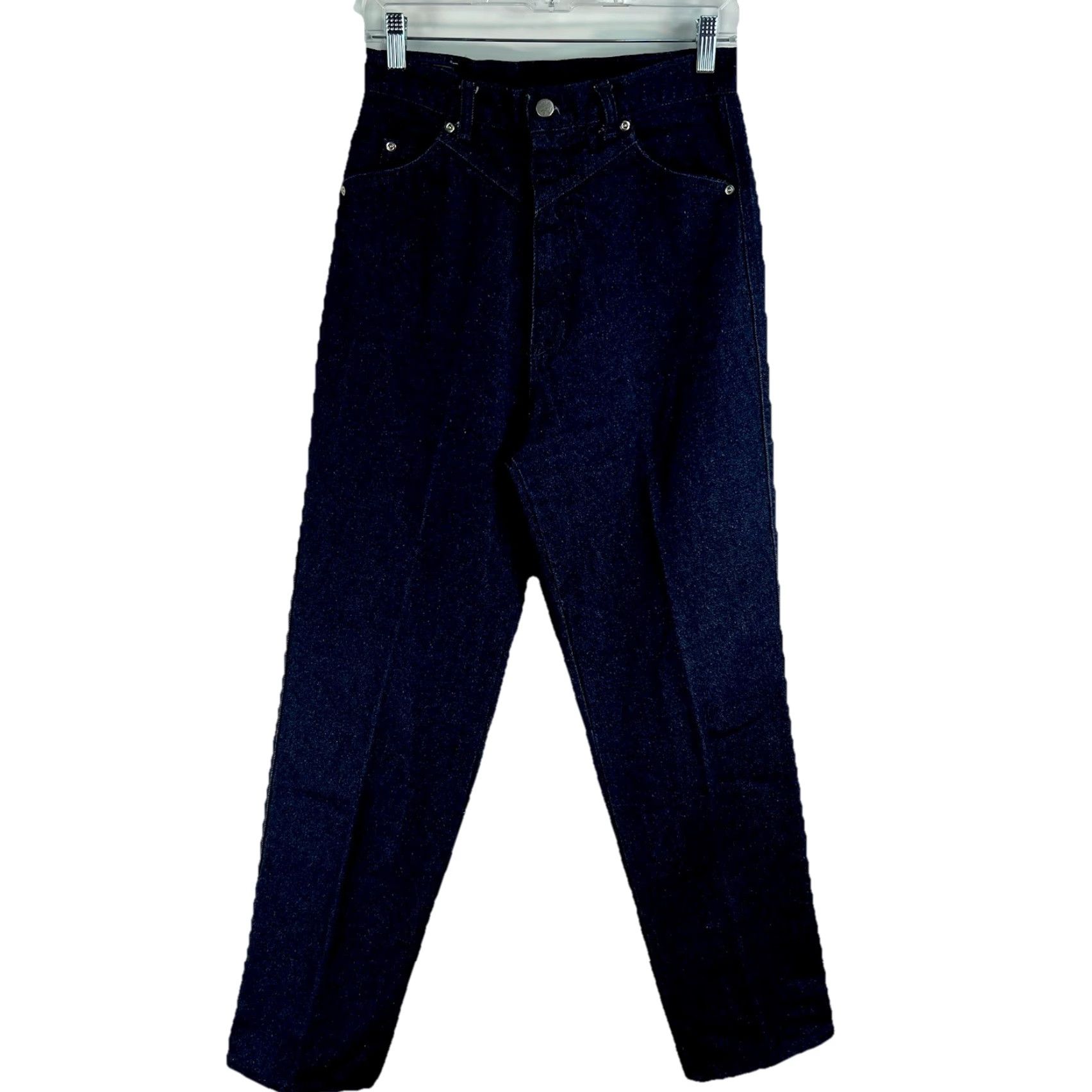 Vintage VINTAGE Panhandle Slim Western Denim Jeans Women’s 30x32 SZ 9/10 Dark Blue USA Slim Straight 30 32 Womens Size 32" / US 10 / IT 46 - 2 Thumbnail