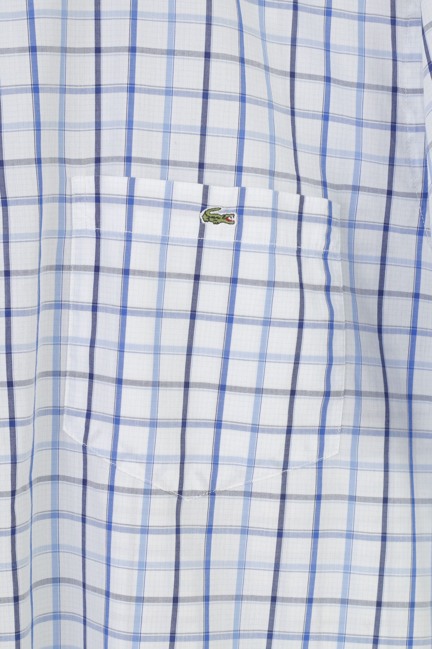 Lacoste Lacoste Men 46 Casual Shirt Checkered Blue 10331 Size US XL / EU 56 / 4 - 5 Thumbnail