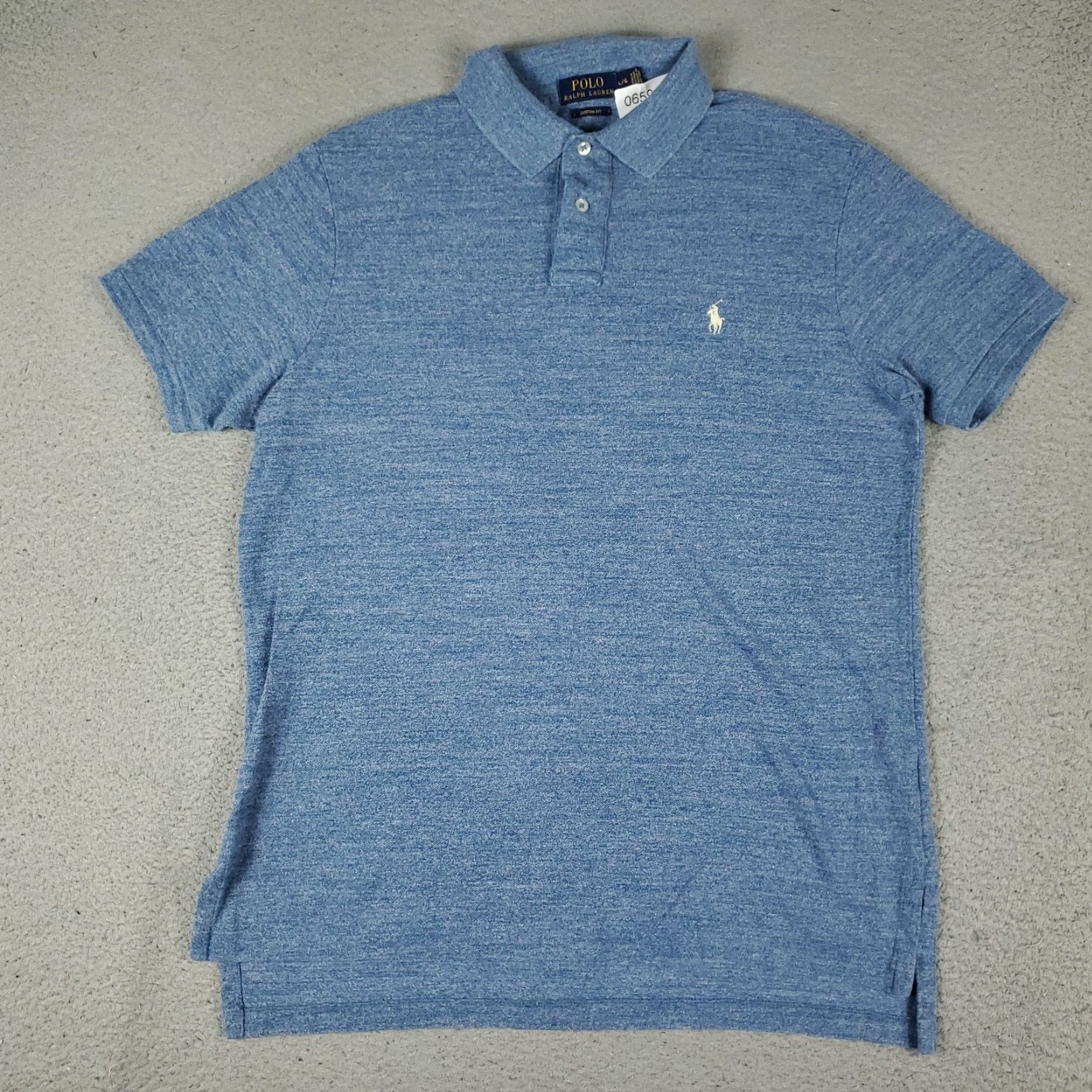 Ralph Lauren Ralph Lauren Polo Shirt Mens Large Blue Custom Fit Pony Casual Short Sleeve Shirt Size US L / EU 52-54 / 3 - 3 Thumbnail