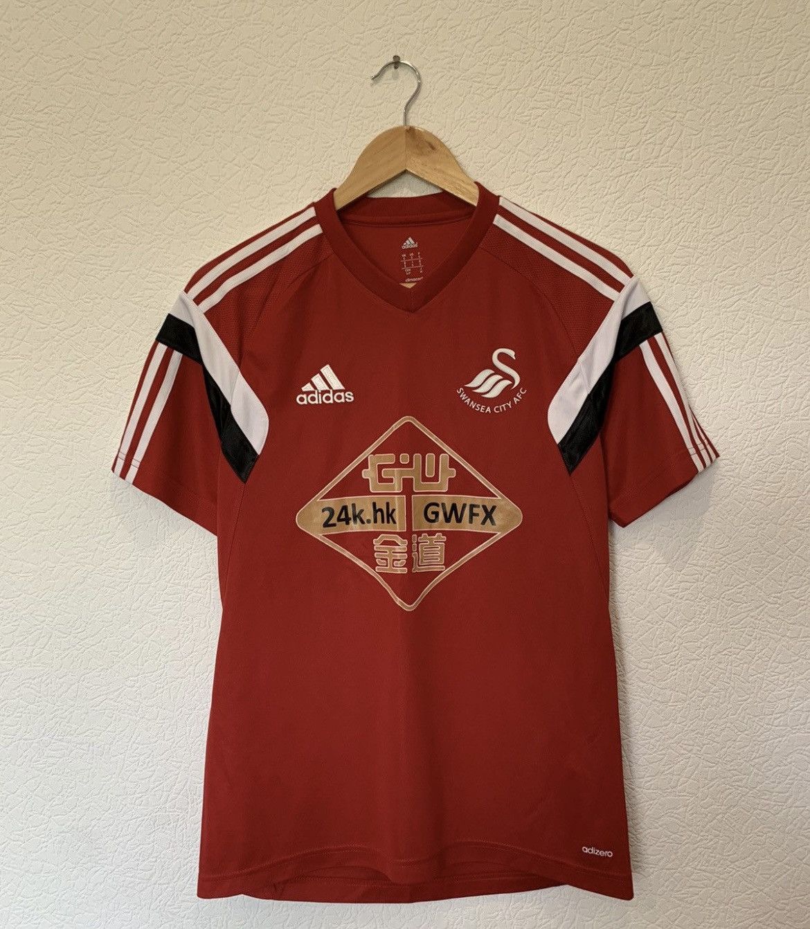 Adidas SWANSEA CITY ADIDAS 2014 TRAINING KIT SOCCER JERSEY FOOTBALL Size US S / EU 44-46 / 1 - 1 Thumbnail