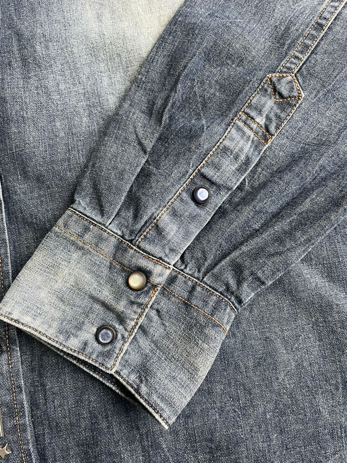Japanese Brand Reign Italia Selvedge Western Shirt Size US L / EU 52-54 / 3 - 19 Thumbnail