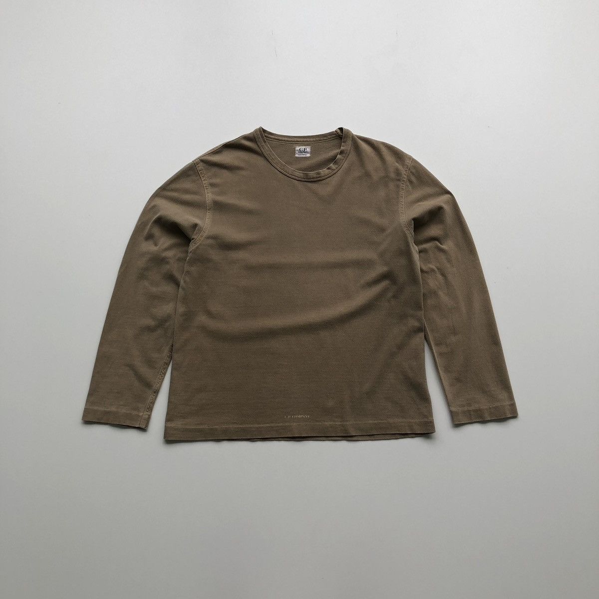 C.P. Company AW03 Vintage Logo Long Sleeve T-Shirt Brown