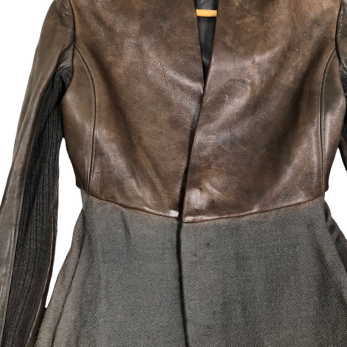 Rick Owens Rick Owens Fall 2010 R-t-W Assassin Hooded Leather Jacket Size XS / US 0-2 / IT 36-38 - 16 Thumbnail