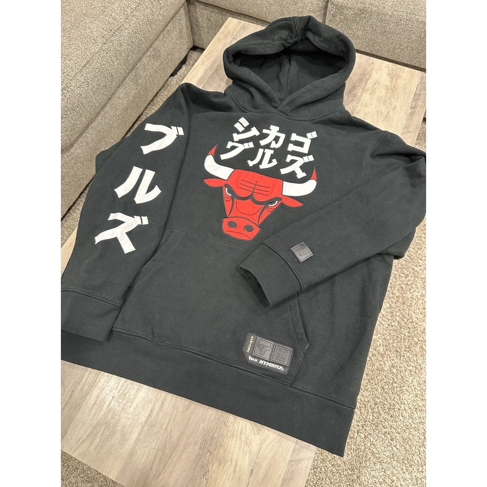 NBA Size XL - NBALAB X Hyperfly Chicago Bulls Embroidered Hoodie Size US XL / EU 56 / 4 - 3 Thumbnail
