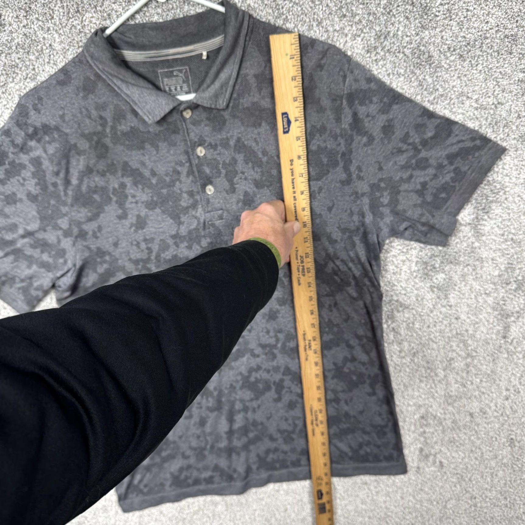 Puma VINTAGE Puma Polo Shirt Gray Camo DryCELL Golf Performance Athletic Top XL Men Shirt Short Sleeve Camouflage Mens XL Size US XL / EU 56 / 4 - 2 Thumbnail