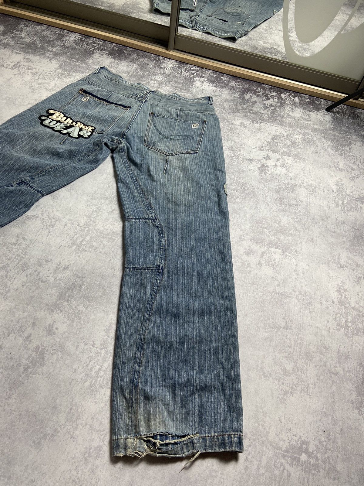 RARE Bullrot Wear Skaters Distressed Vintage Y2K Baggy Jeans