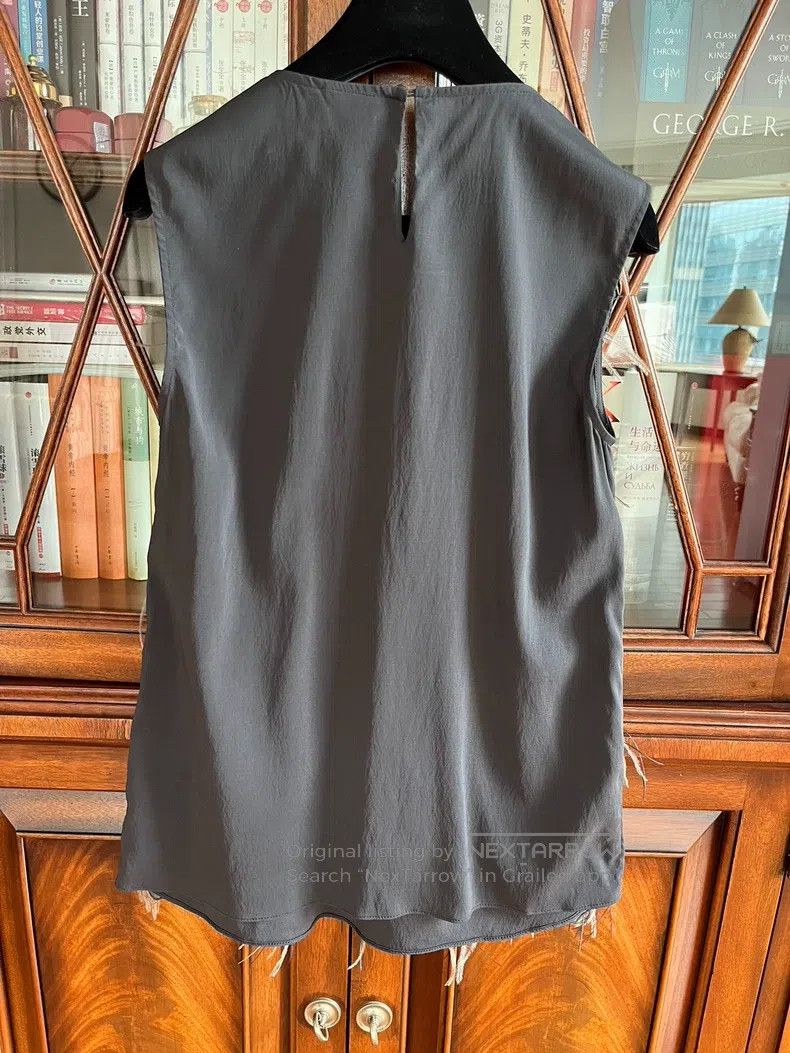 Brunello Cucinelli Brunello Cucinelli Ostrich Feather Heavy Show Top Tank Top Size XS / US 0-2 / IT 36-38 - 2 Thumbnail