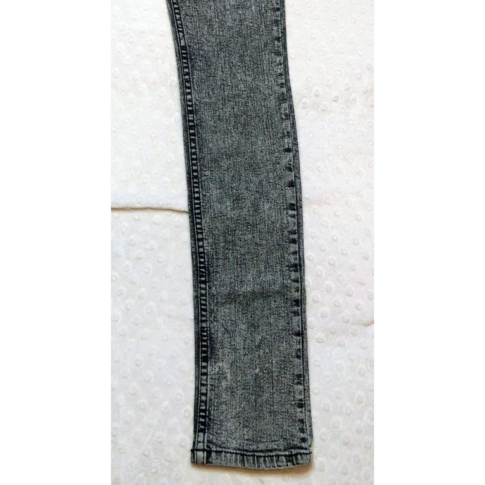 Vintage Social Collision Jeans Skinny 28x32 Black Denim 5-Pocket Zipper Grunge Modern Indie EMO Y2K Womens Size 28" / US 6 / IT 42 - 2 Thumbnail