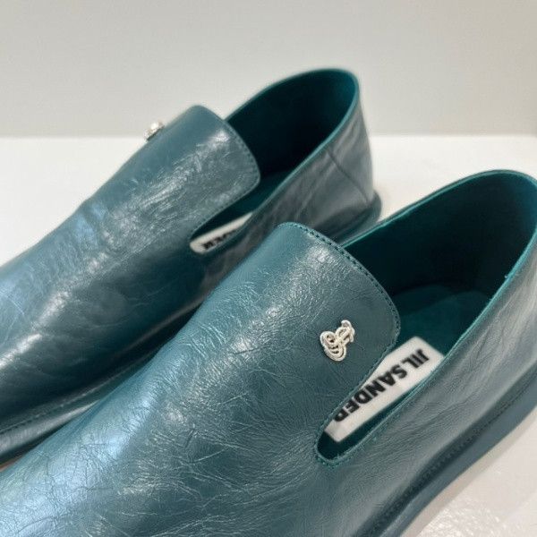 Jil Sander o1mt1gz0625 Flats Shoes in Green Size US 7 / IT 37 - 3 Thumbnail