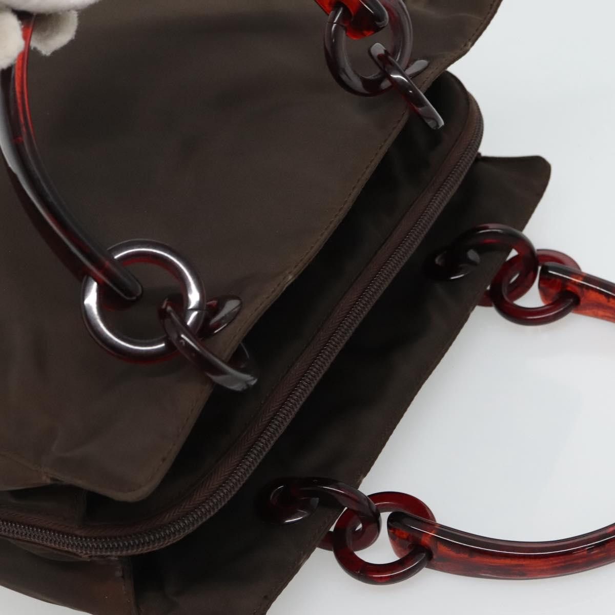 Prada PRADA Hand Bag Nylon Brown Size ONE SIZE - 6 Thumbnail