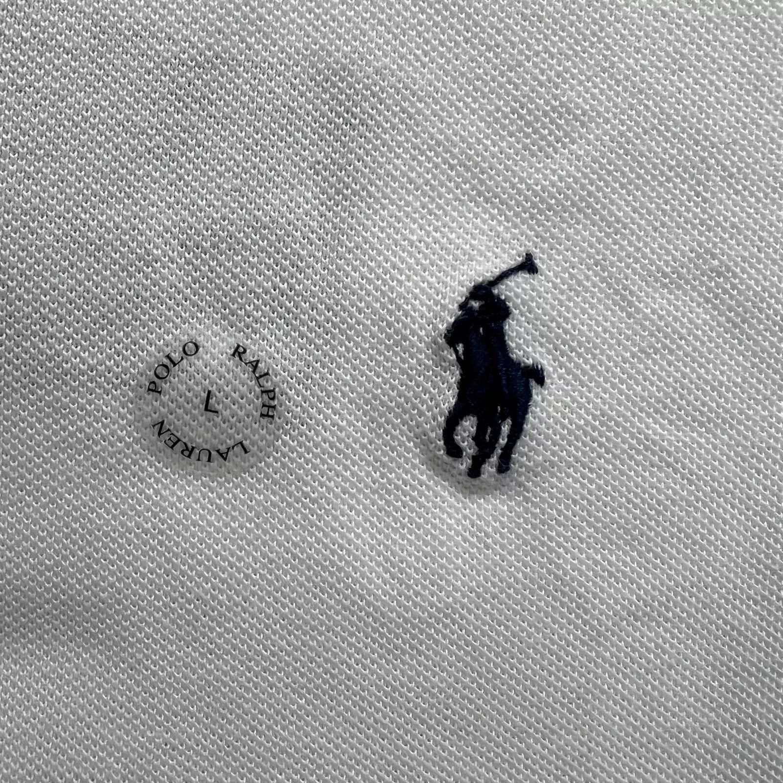 Polo Ralph Lauren Polo Ralph Lauren Cotton Mesh Polo White Men's Size L Size US L / EU 52-54 / 3 - 6 Thumbnail