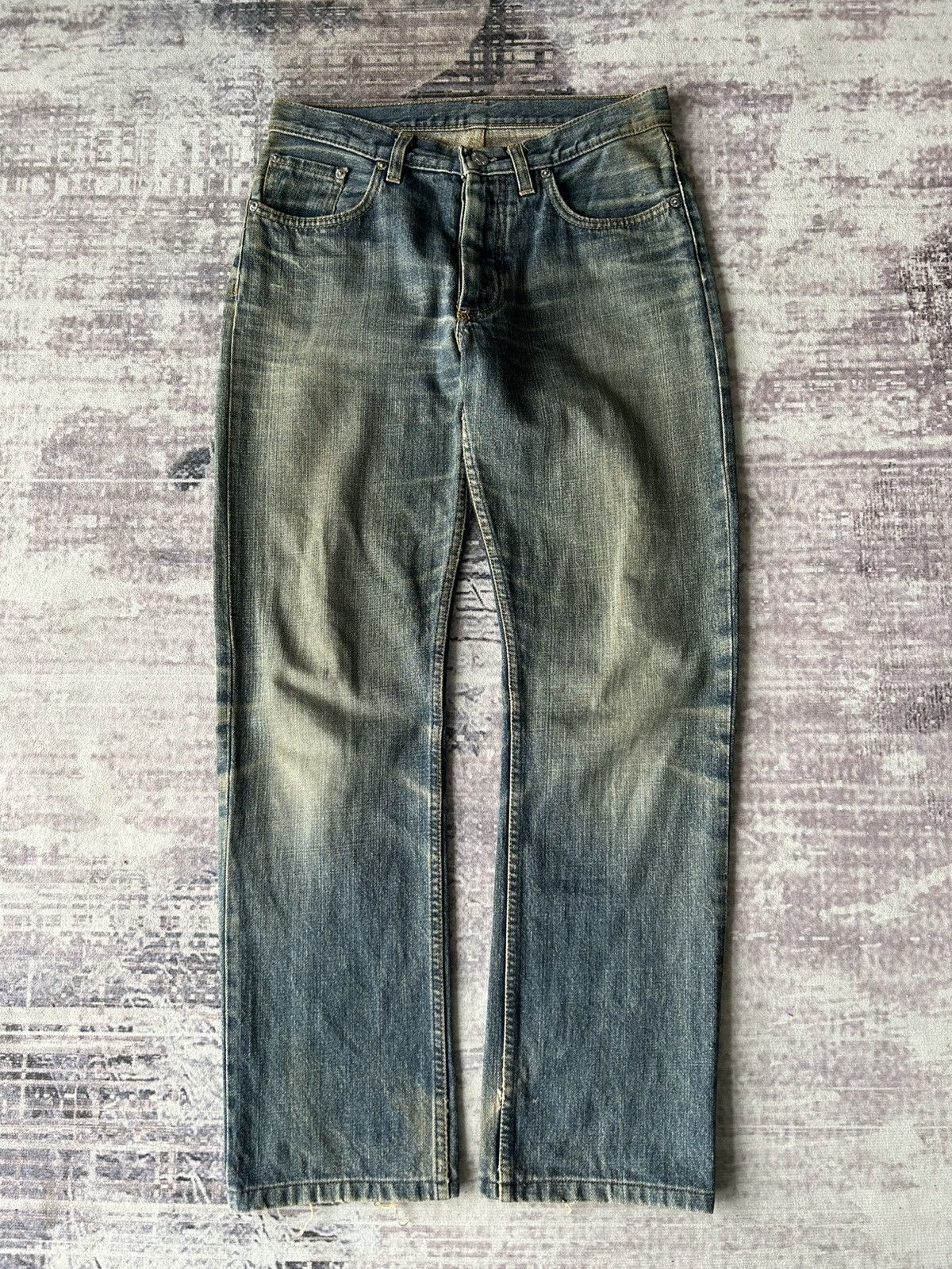 Helmut Lang Vintage Helmut Lang Indigo Washed Jeans Size US 30 / EU 46 - 1 Thumbnail