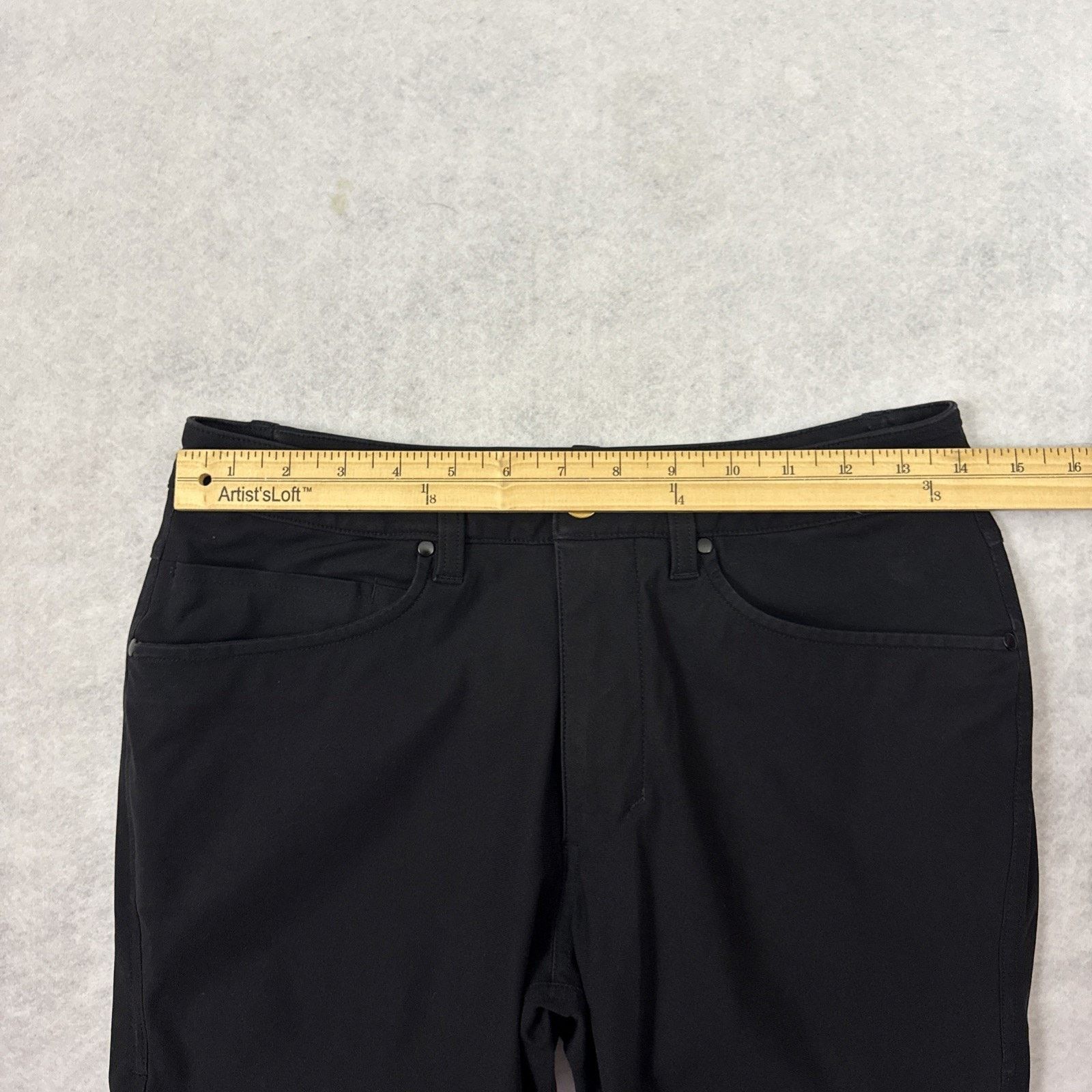 Lululemon Lululemon Mens 28 ABC Slim Fit 5 Pocket Pants Black Golf Size US 28 / EU 44 - 5 Thumbnail