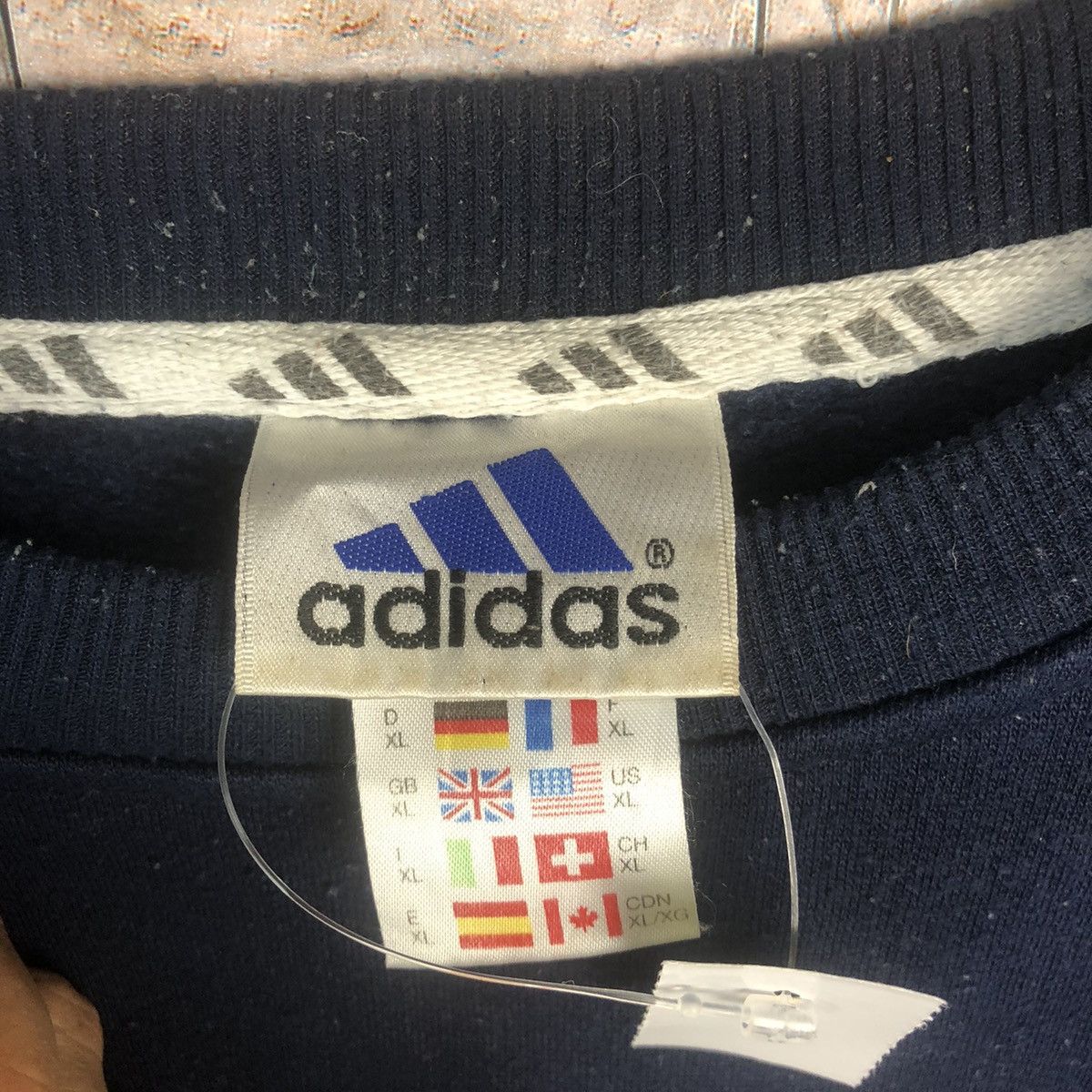 Adidas × Vintage Adidas Dark Blue Sweatshirt #A6 Size US XL / EU 56 / 4 - 10 Thumbnail