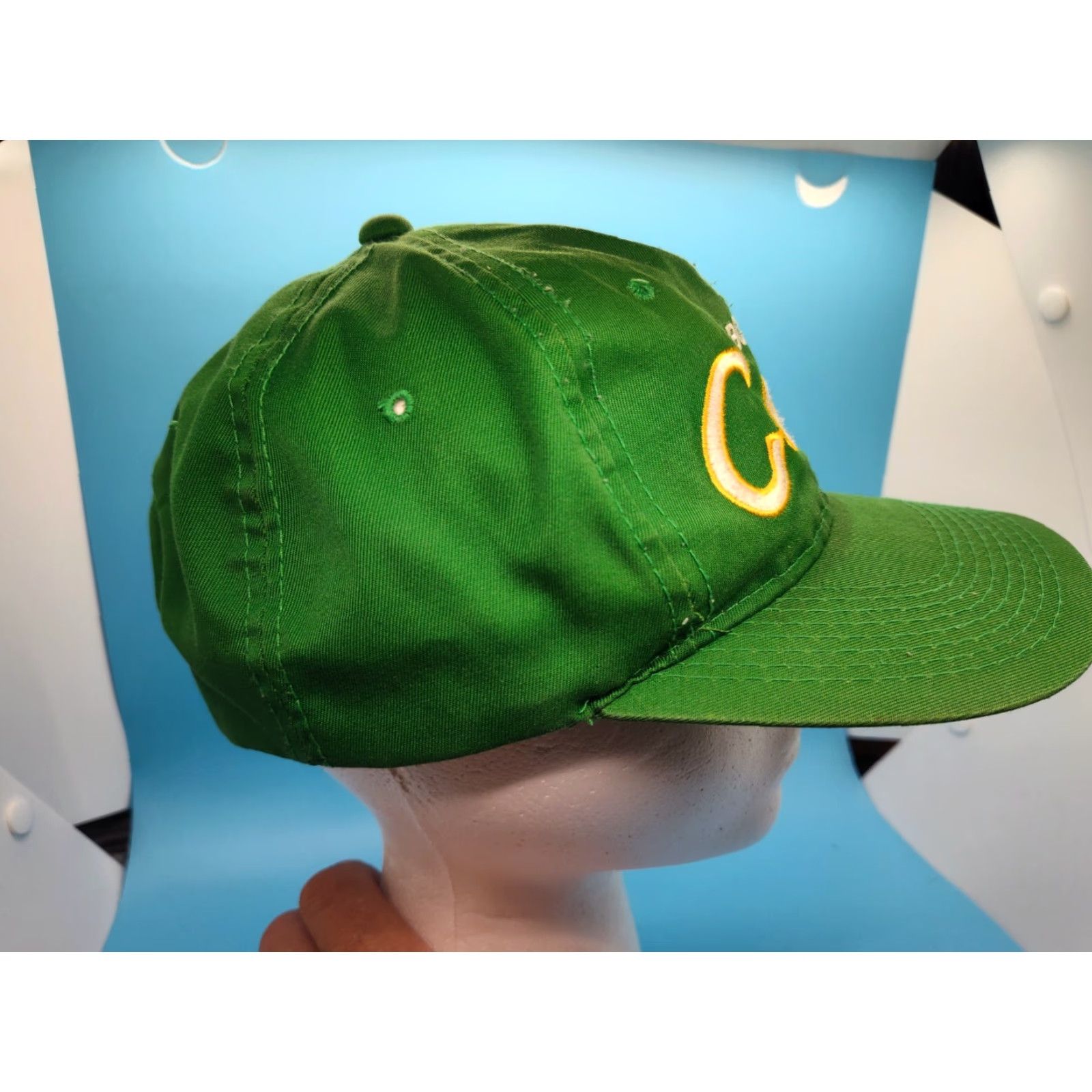 Vintage VINTAGE 90s The Twill Boston Celtics Script Snapback Hat Men One Size Green Yellow Outline Size ONE SIZE - 7 Thumbnail