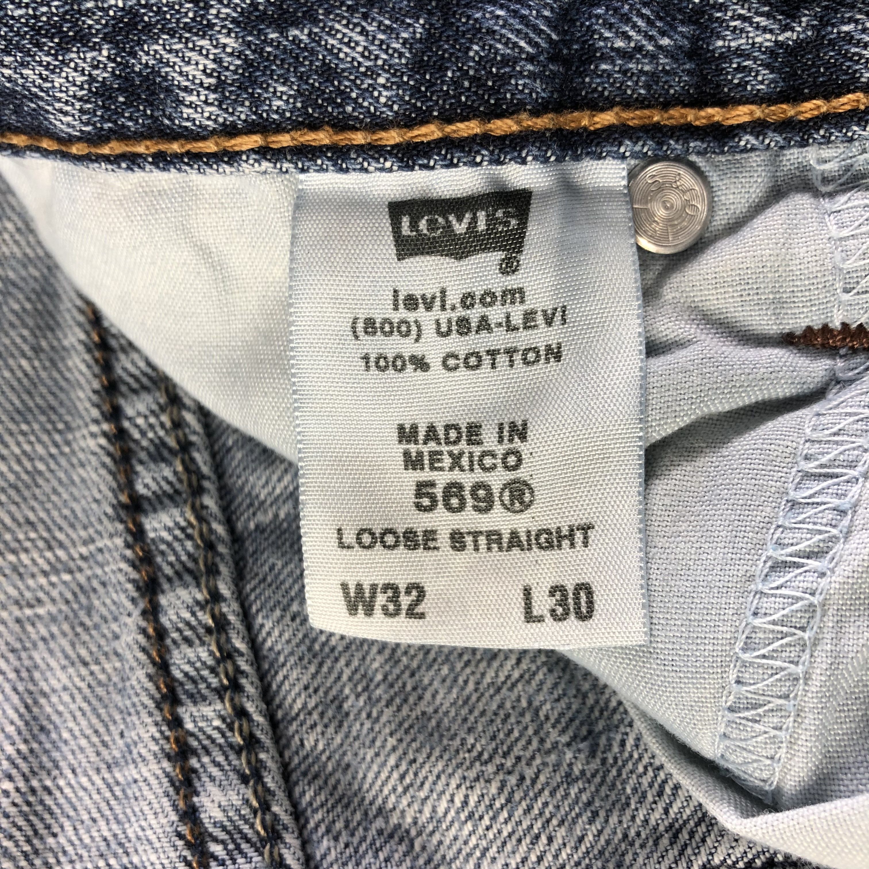 Levi's Vintage Levis 569 Jeans-J4316 Size US 33 - 11 Thumbnail