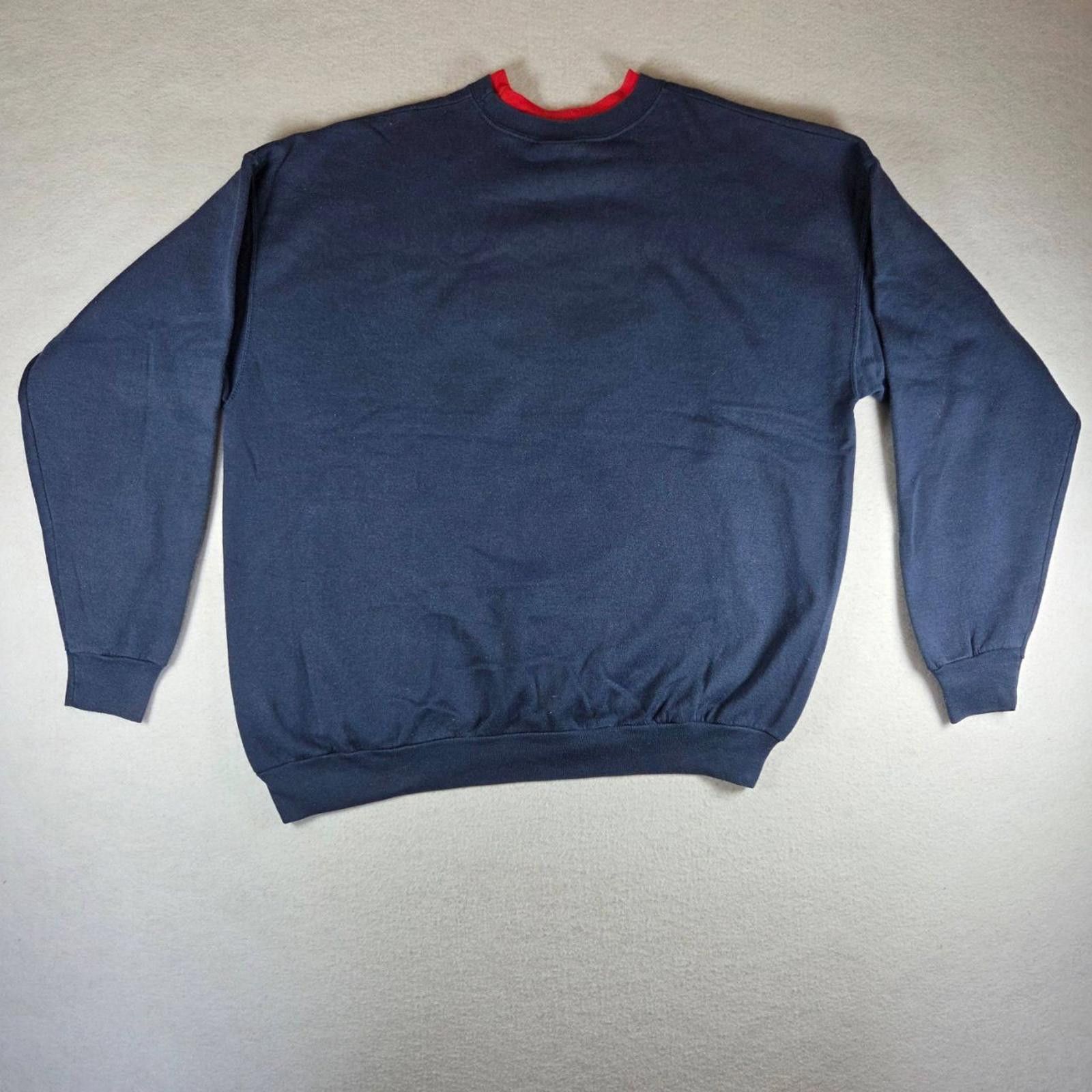 Designer VTG M&C Sportswear Women's XL Navy Embroidered Sweatshirt Size XL / US 12-14 / IT 48-50 - 8 Thumbnail