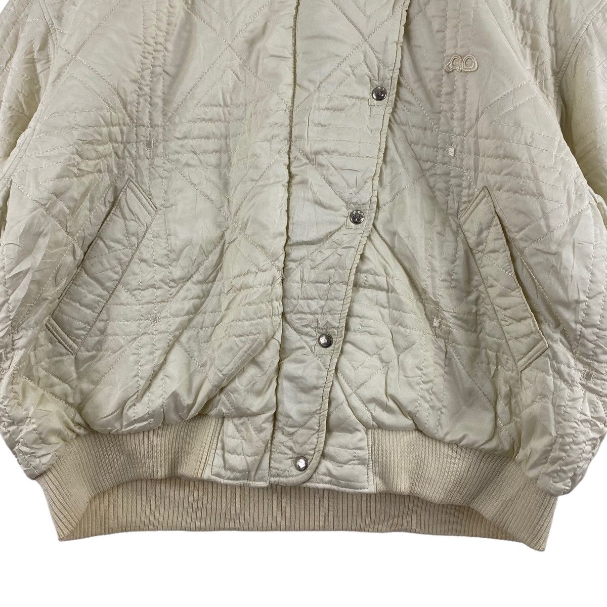 Courreges × Vintage Vintage COURREGES SPORT FUTUR France Designer Puffer Cream Size XXL / US 16-18 / IT 52-54 - 3 Thumbnail