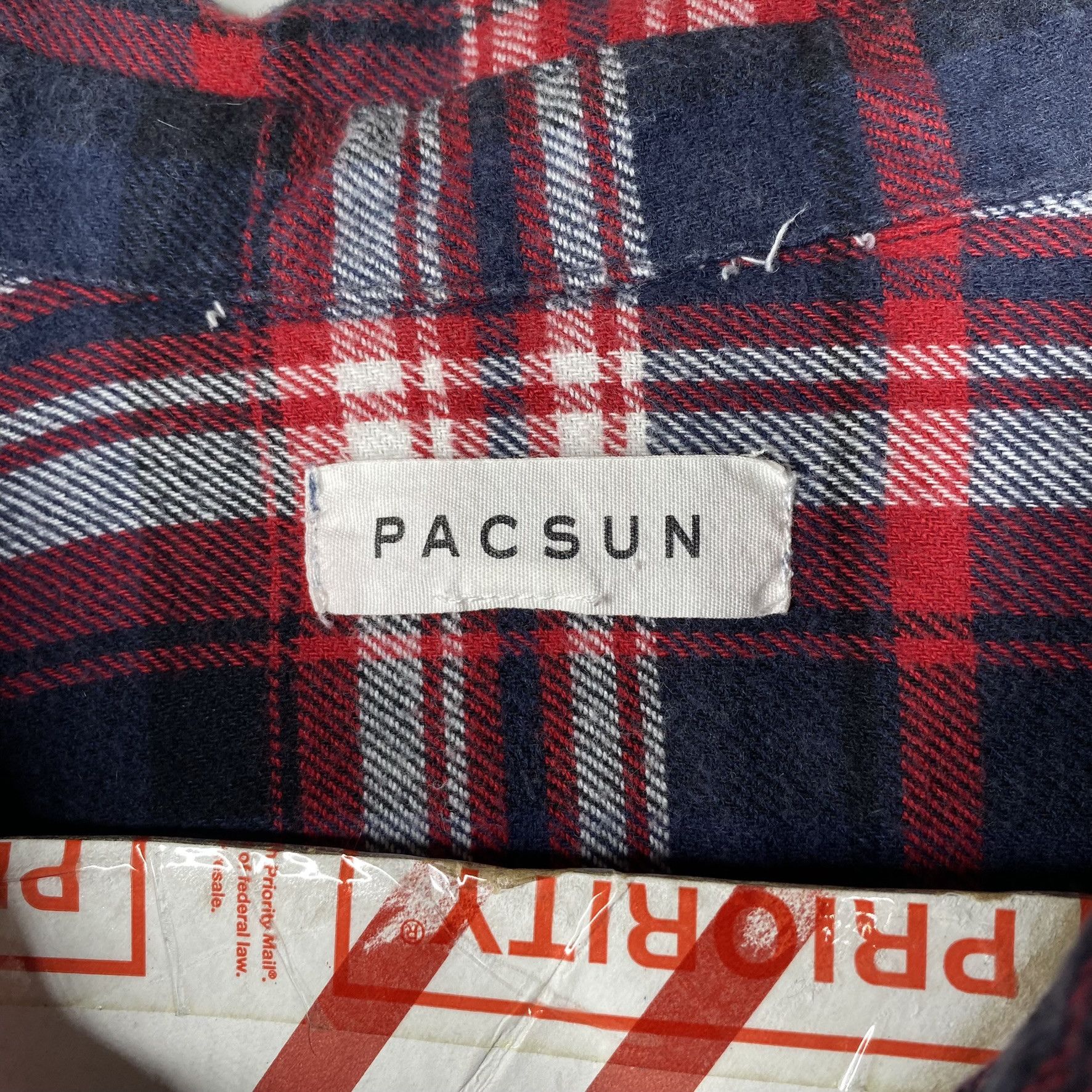 Pacsun PacSun Mens Multicolor Plaid Flannel Button Up Shirt Size US XL / EU 56 / 4 - 3 Thumbnail
