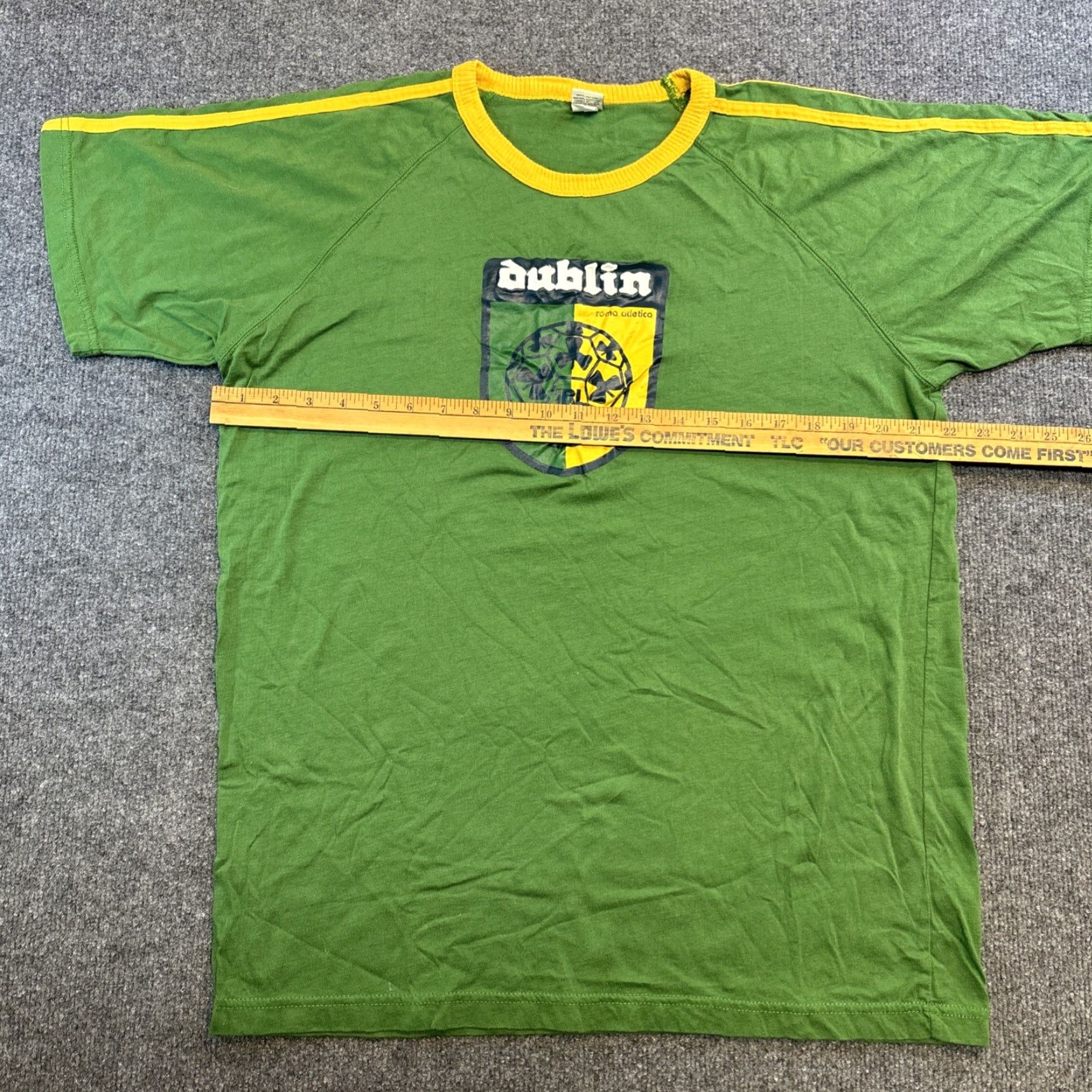 Vintage Roma Atletica Dublin T Shirt Soccer Futbol Men XL Green Short Sleeve Crew Neck Shirt Size US XL / EU 56 / 4 - 4 Thumbnail
