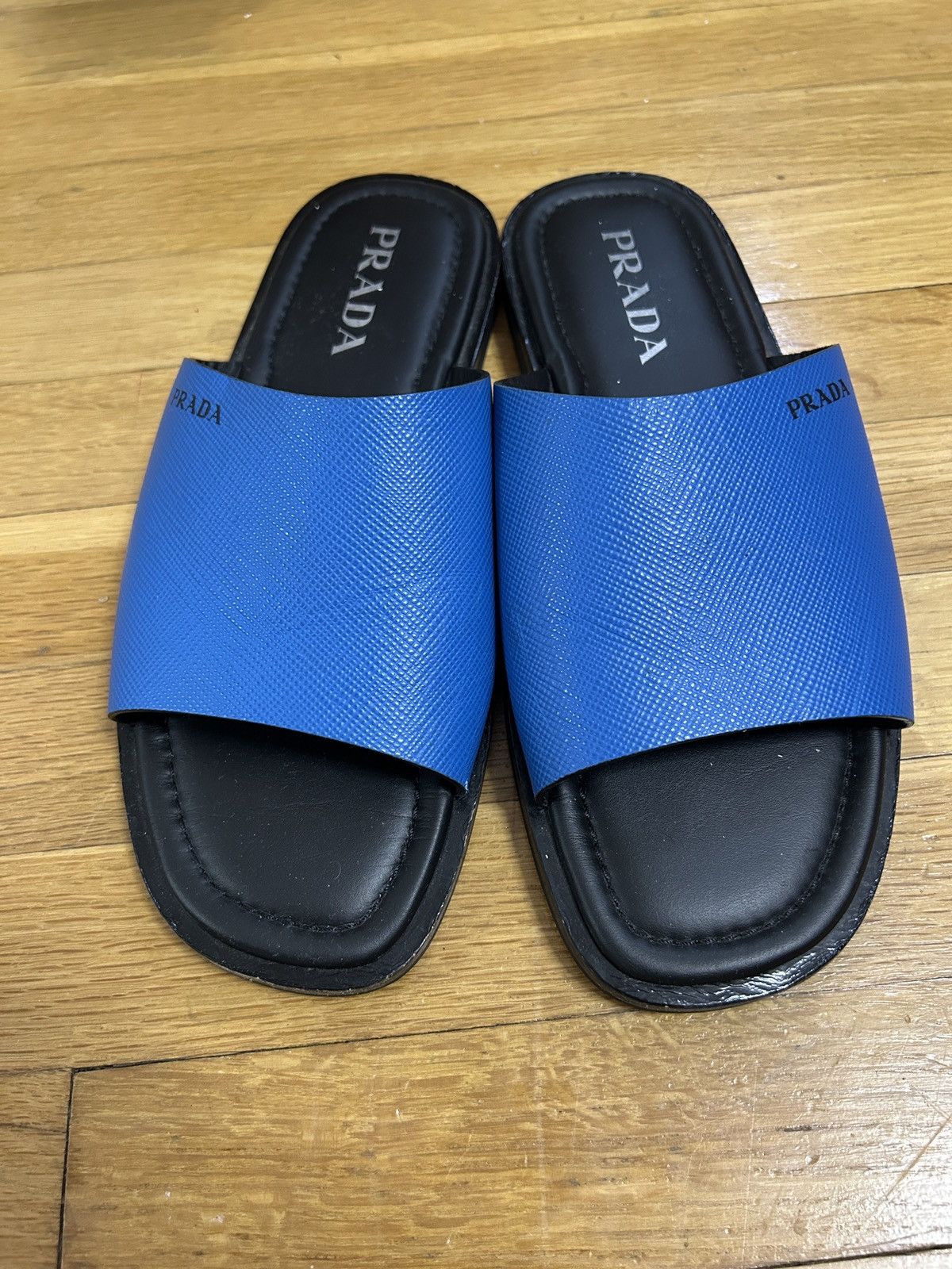 Prada Prada slippers blue Size US 9 / EU 42 - 1 Thumbnail