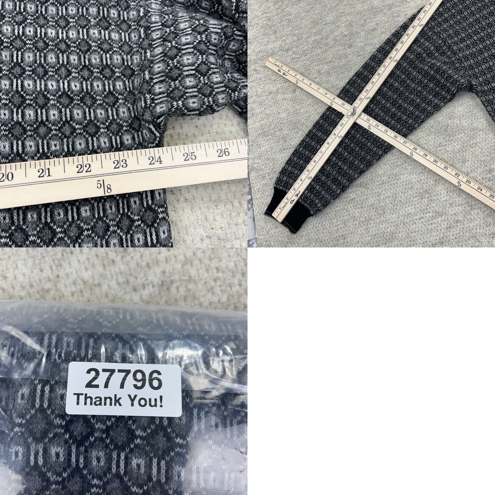 Vintage VINTAGE Grandpa Sweater Men XL Gray Wool Blend Geometric Knit 90s Y2K Cosby Hagger Pullover Crew Neck Mens Size US XL / EU 56 / 4 - 8 Thumbnail