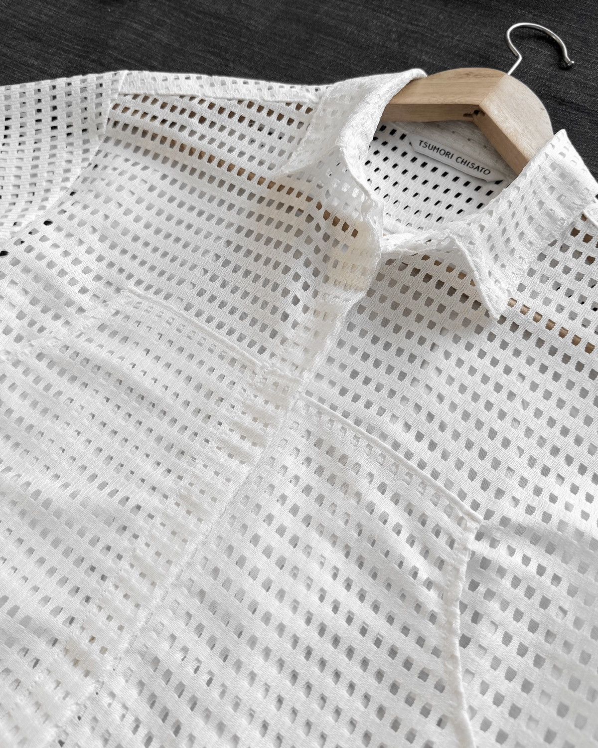 Tsumori Chisato TSUMORI CHISATO WHITE MESH SHIRT Size M / US 6-8 / IT 42-44 - 4 Thumbnail