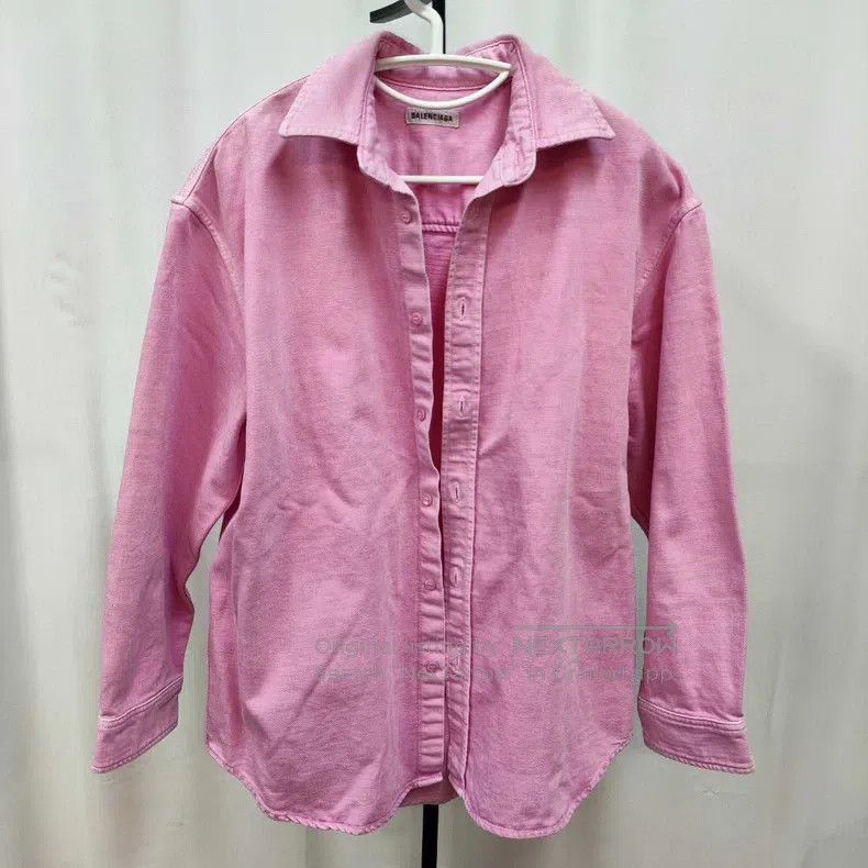 Balenciaga Balenciaga Denim Jacket Size 36 Pink Size XS / US 0-2 / IT 36-38 - 1 Thumbnail