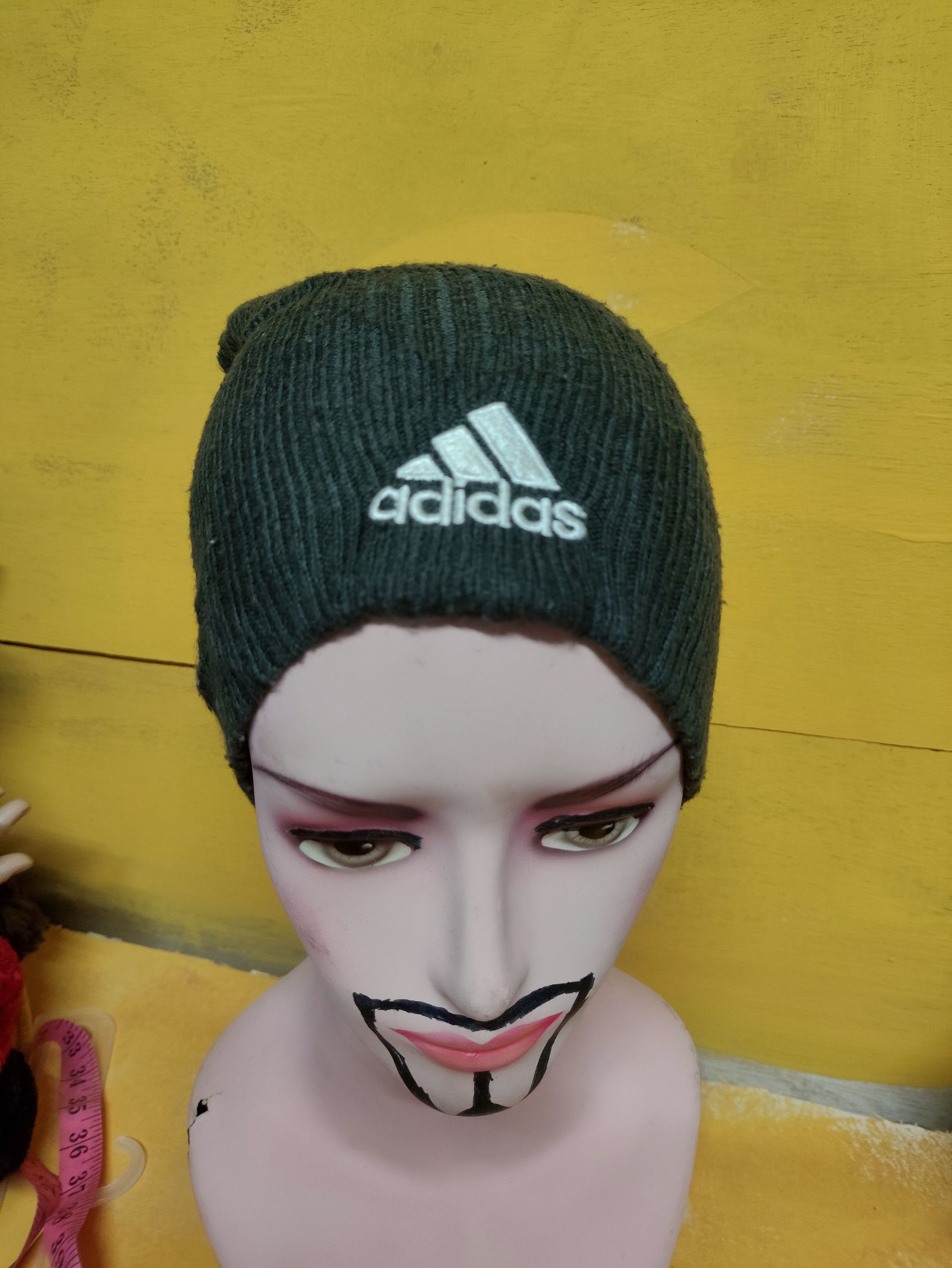 Adidas Adidas Vintage Beanie Snowcap Vintage Stuff Size ONE SIZE - 6 Thumbnail