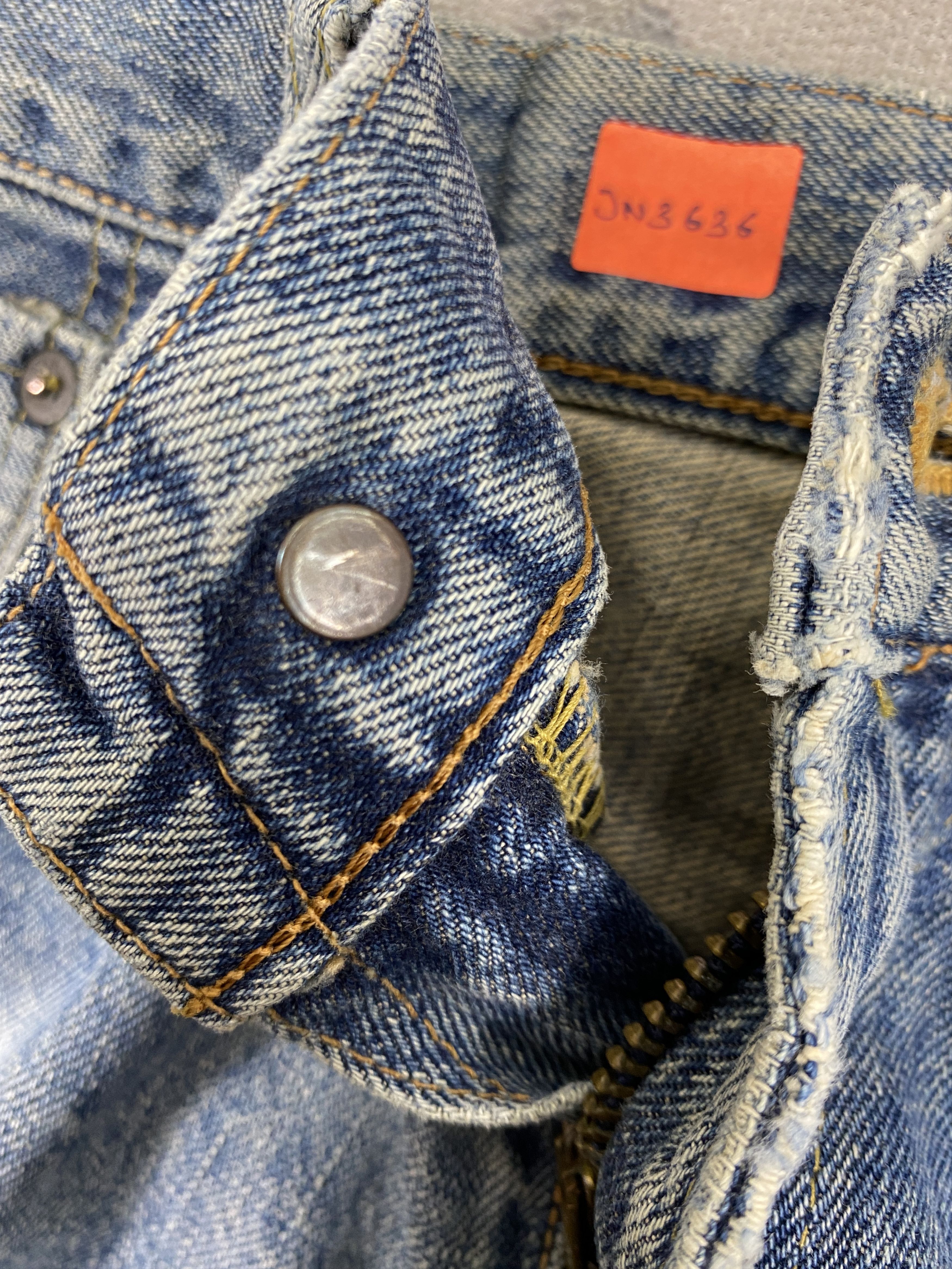 Edwin 🔥VINTAGE EDWIN 505z BAGGY SELVEDGE DENIM JEANS- JN3636 Size US 32 / EU 48 - 7 Thumbnail