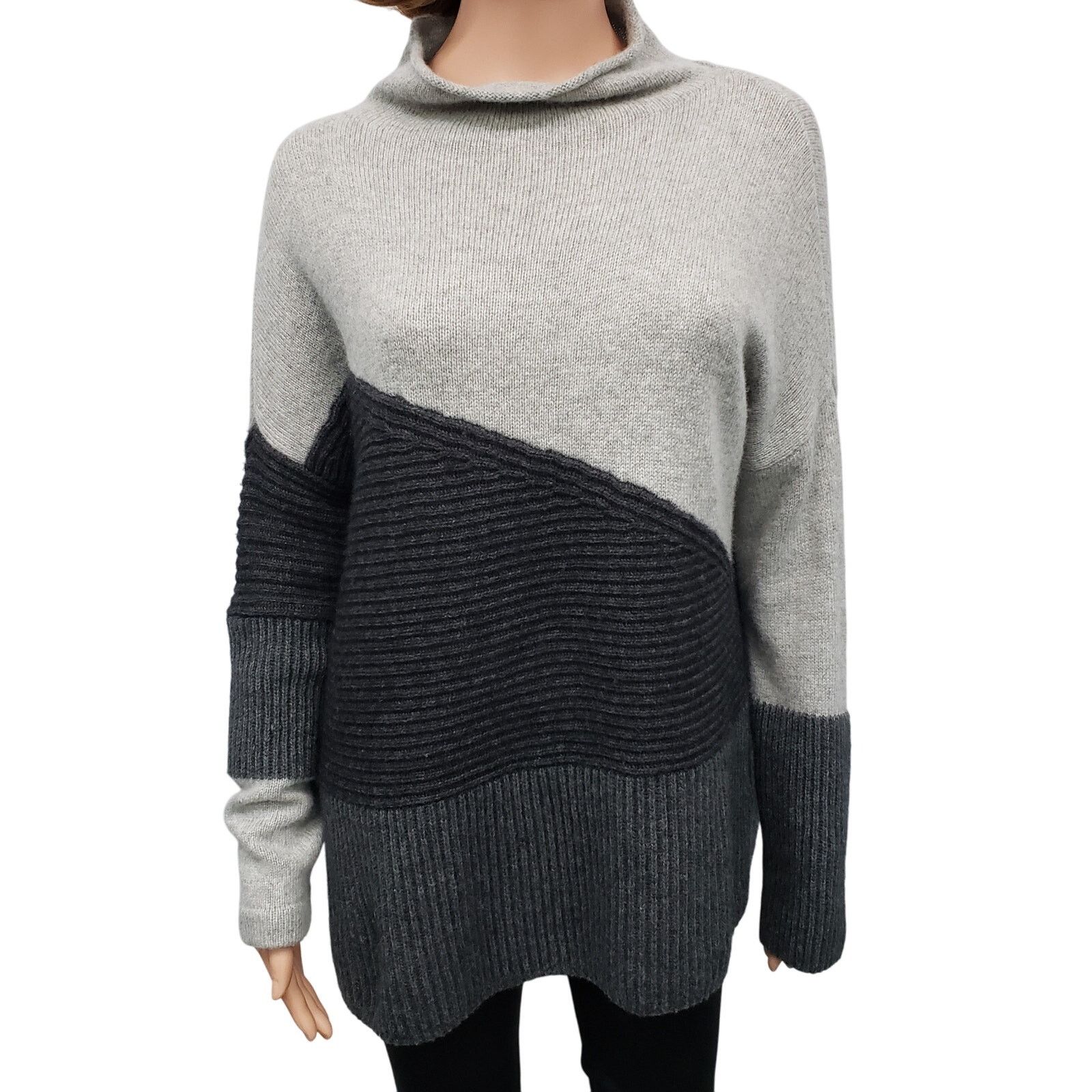 French Connection French Connection Patchwork Mock Neck Sweater Wool blend M Size M / US 6-8 / IT 42-44 - 5 Thumbnail