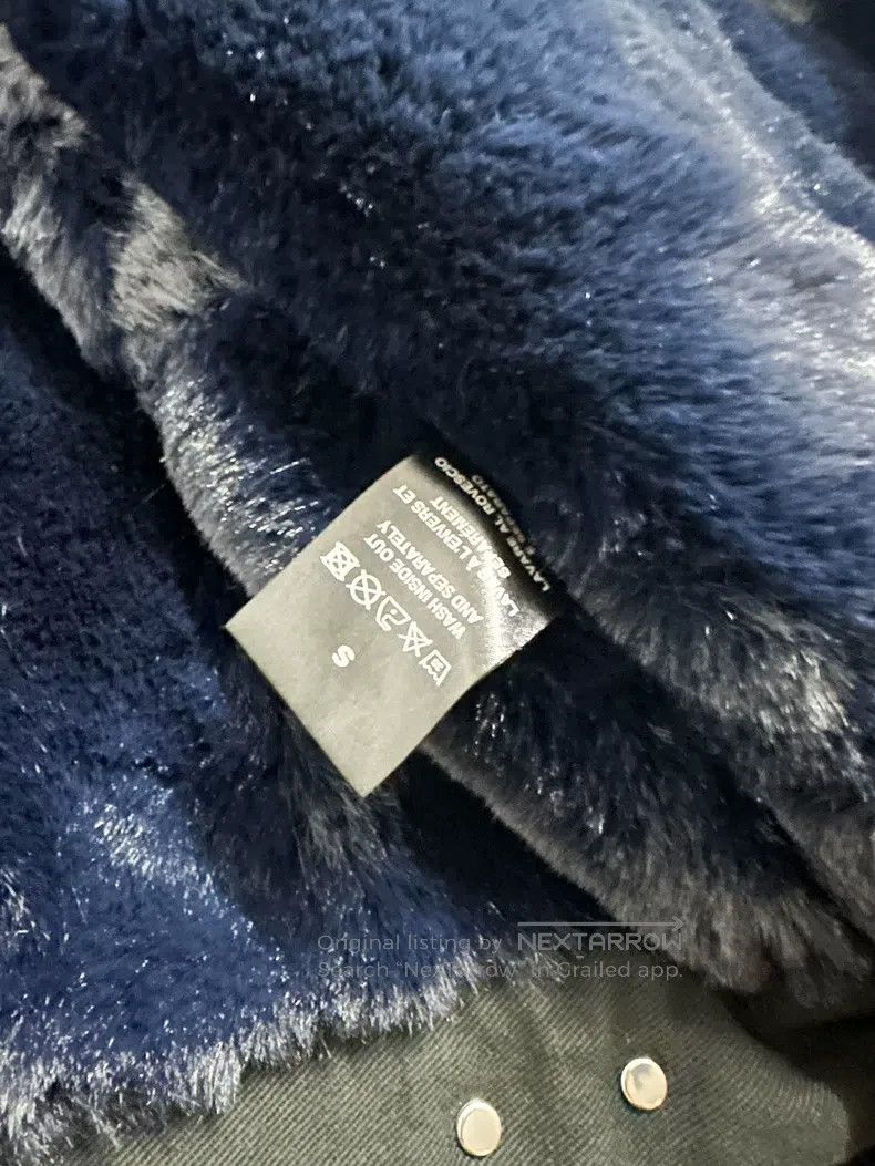 Raf Simons Raf Simons Fur denim coat Size US S / EU 44-46 / 1 - 6 Thumbnail