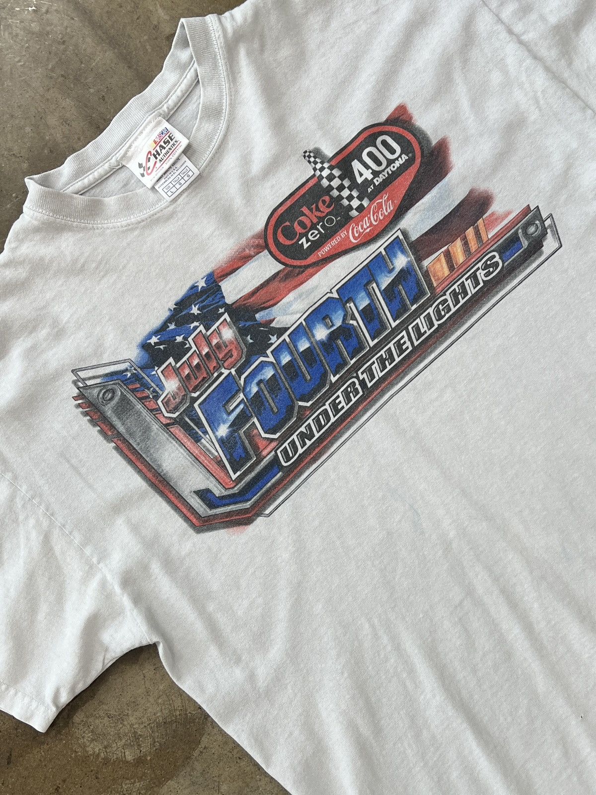 NASCAR × Vintage Vintage NASCAR July 4th Daytona Racing Tee Large Size US L / EU 52-54 / 3 - 4 Thumbnail