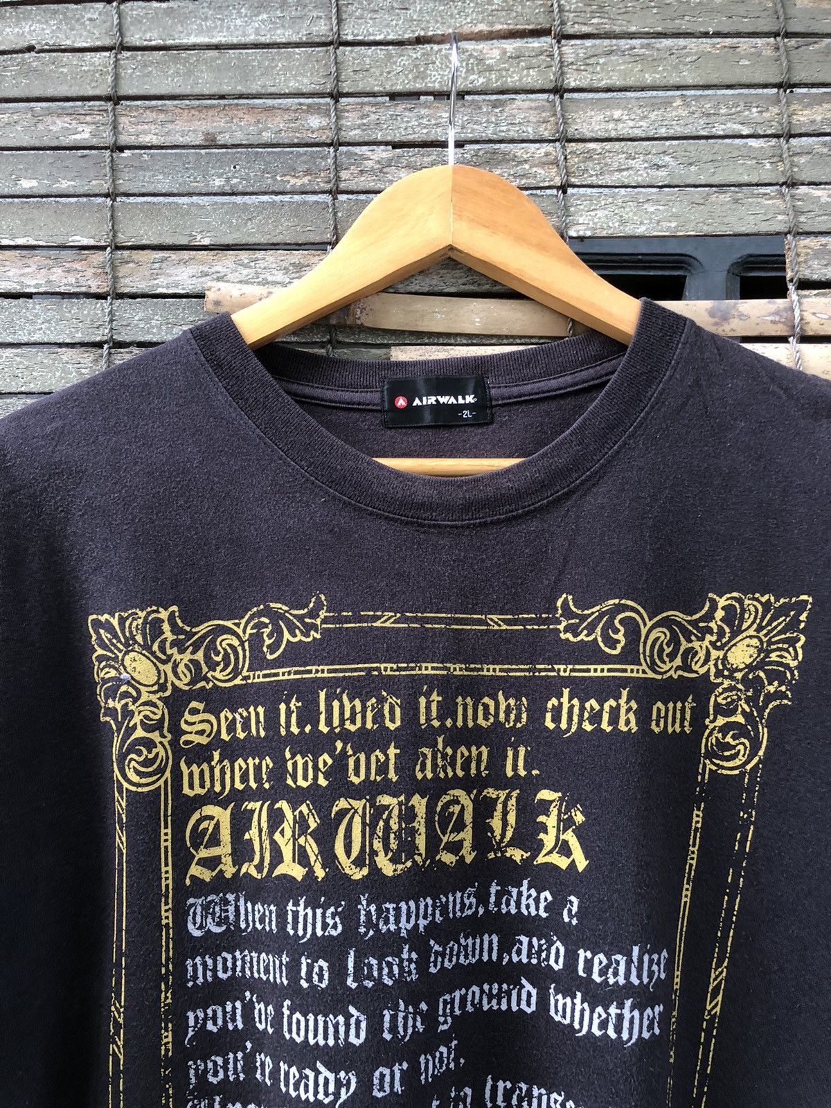 Affliction 🔥Vintage🔥Y2K Airwalk Poem Gothic Tshirts Size US L / EU 52-54 / 3 - 2 Thumbnail