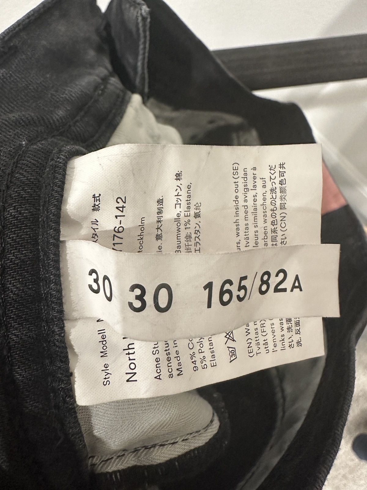 Acne Studios Acne Studios Bla Konst North Used Black Size 30 x 30 Size US 30 / EU 46 - 6 Thumbnail